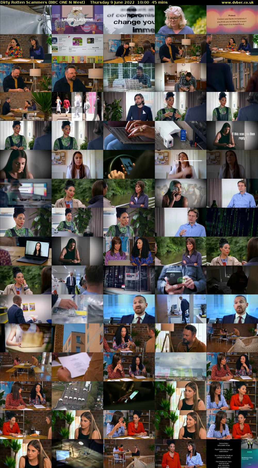 Dirty Rotten Scammers (BBC ONE N West) Thursday 9 June 2022 10:00 - 10:45
