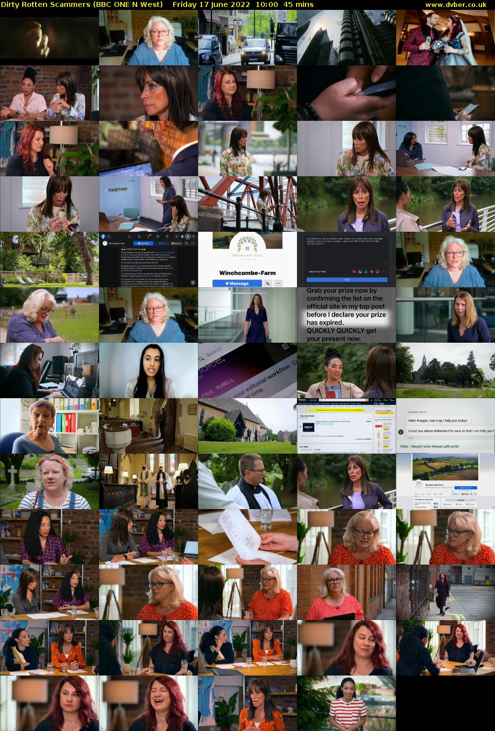 Dirty Rotten Scammers (BBC ONE N West) Friday 17 June 2022 10:00 - 10:45