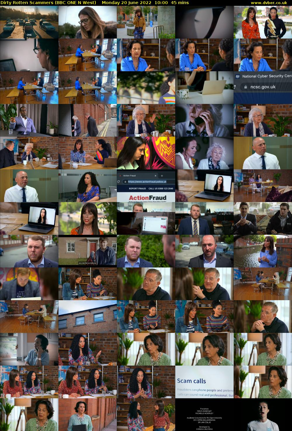 Dirty Rotten Scammers (BBC ONE N West) Monday 20 June 2022 10:00 - 10:45