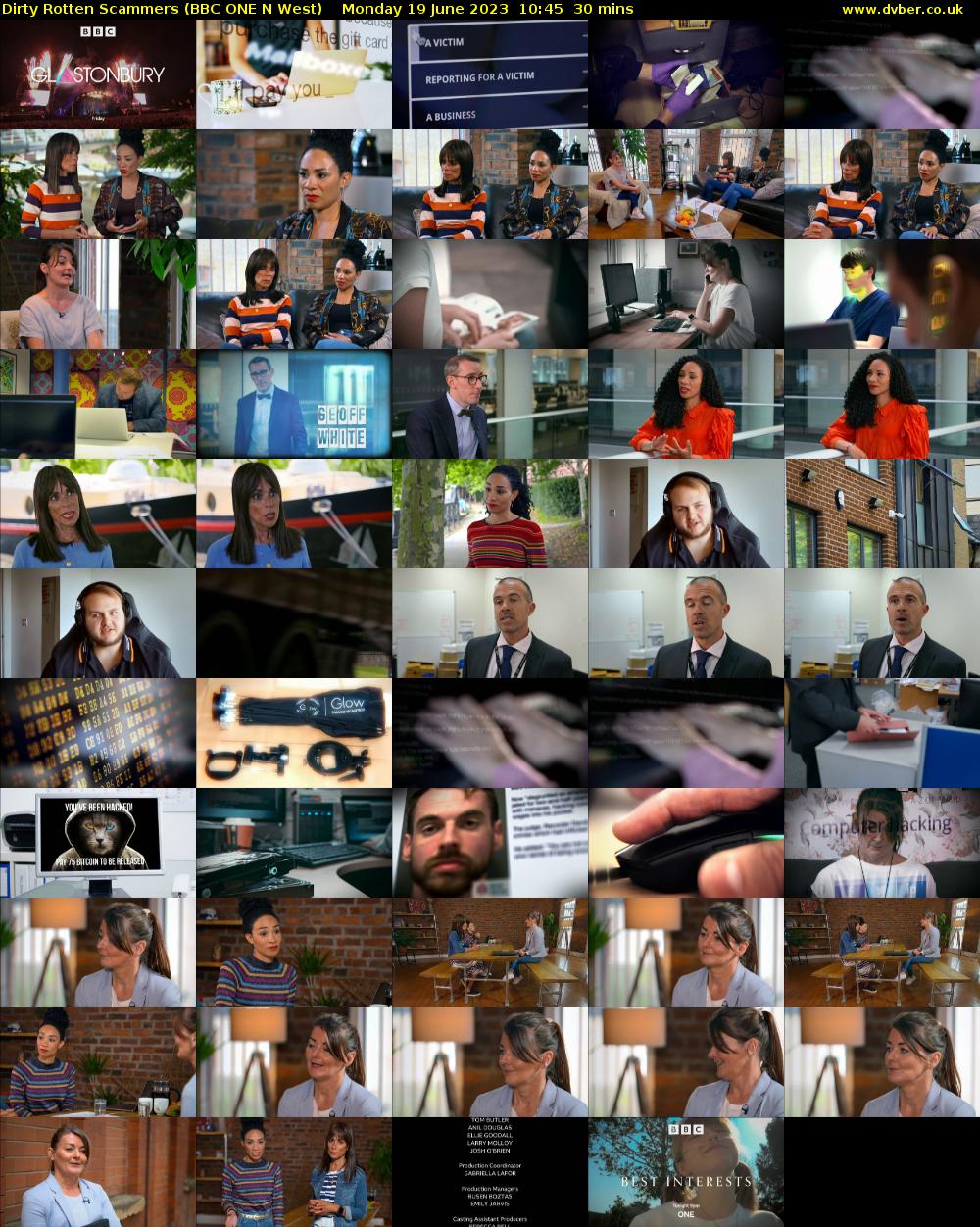 Dirty Rotten Scammers (BBC ONE N West) Monday 19 June 2023 10:45 - 11:15
