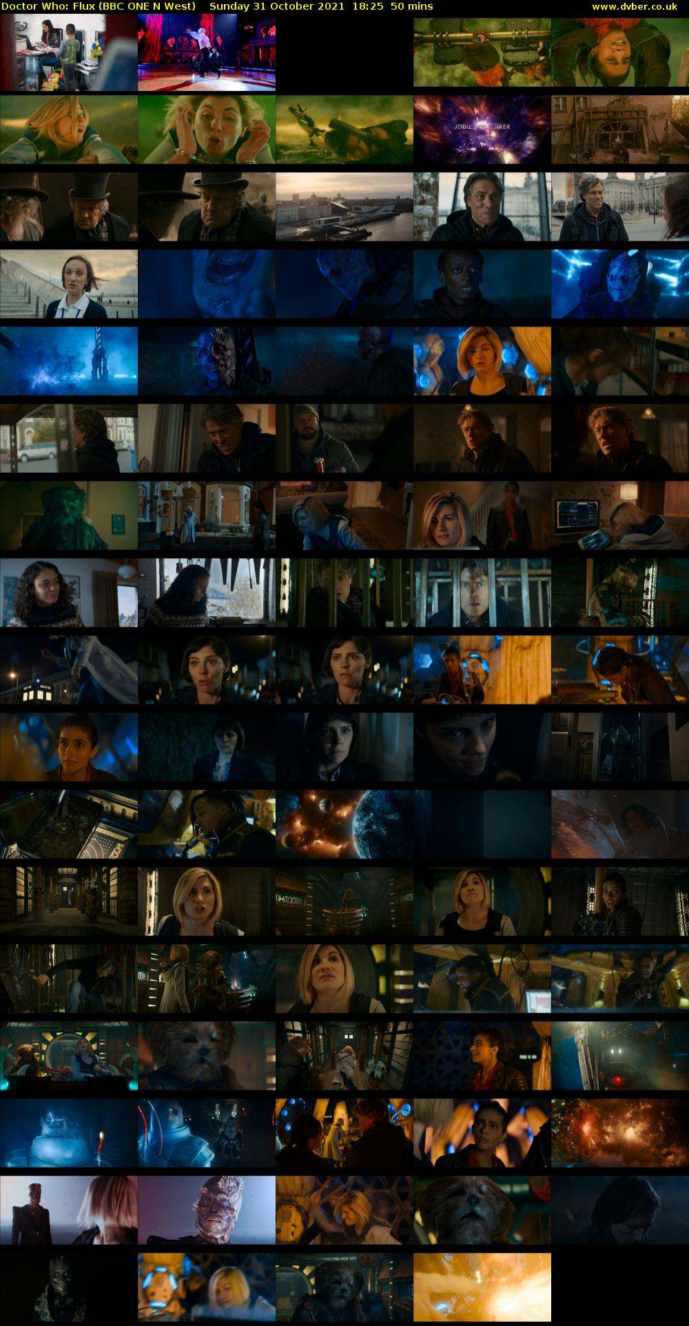 Doctor Who: Flux (BBC ONE N West) Sunday 31 October 2021 18:25 - 19:15