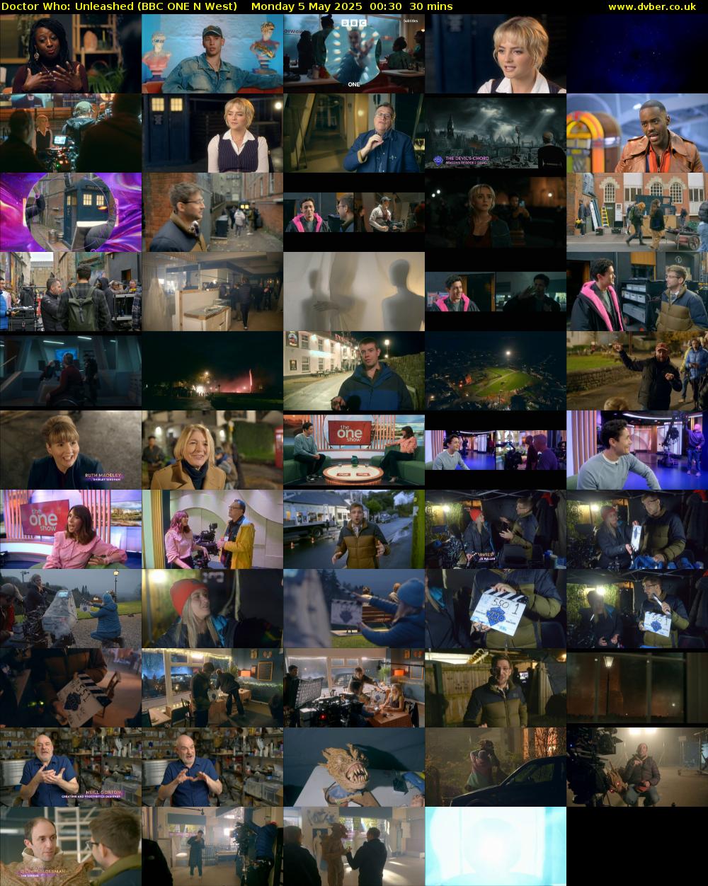 Doctor Who: Unleashed (BBC ONE N West) Monday 5 May 2025 00:30 - 01:00