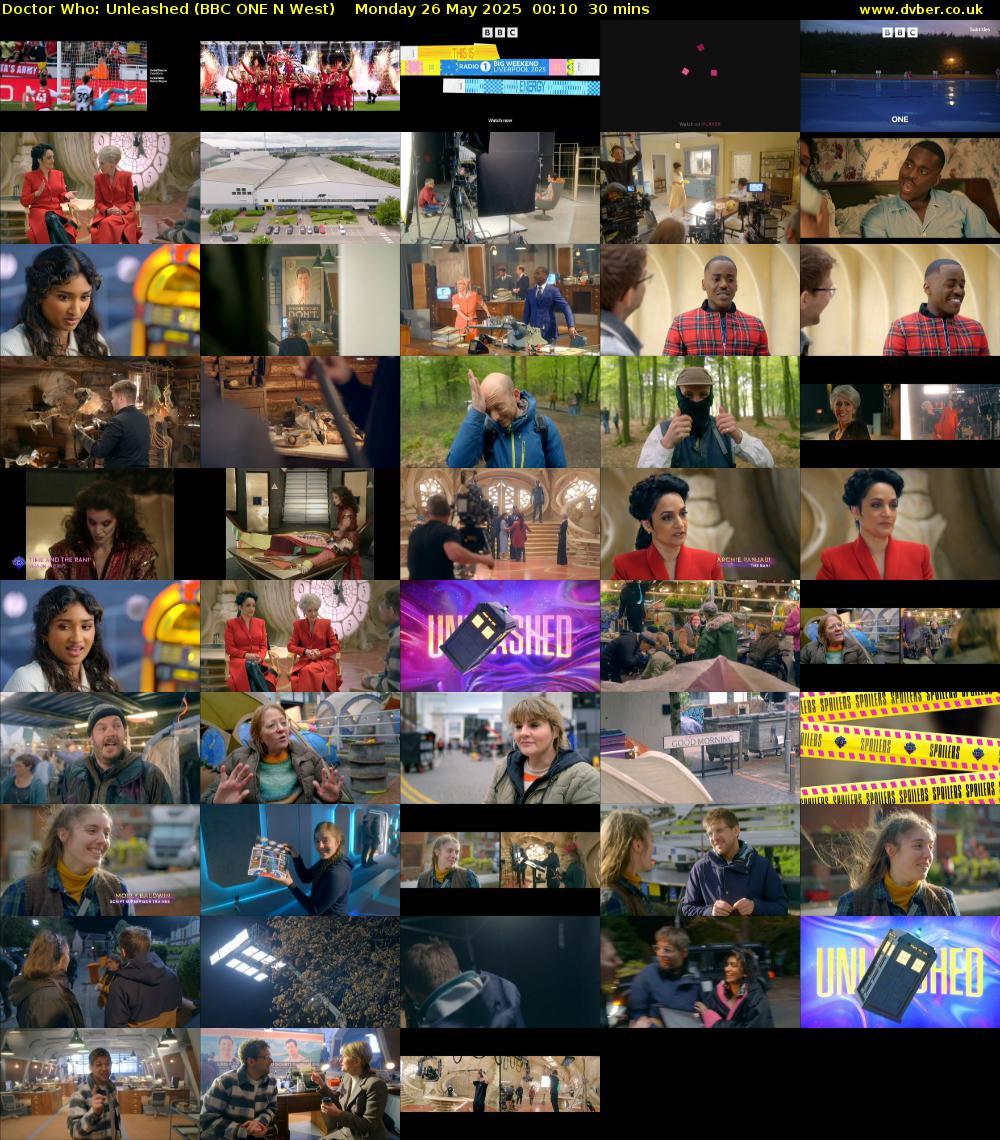 Doctor Who: Unleashed (BBC ONE N West) Monday 26 May 2025 00:10 - 00:40