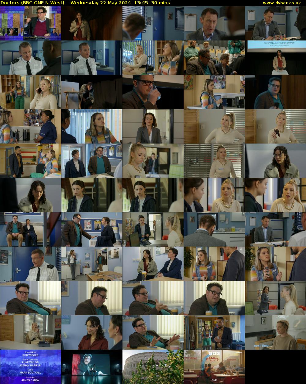 Doctors (BBC ONE N West) Wednesday 22 May 2024 13:45 - 14:15