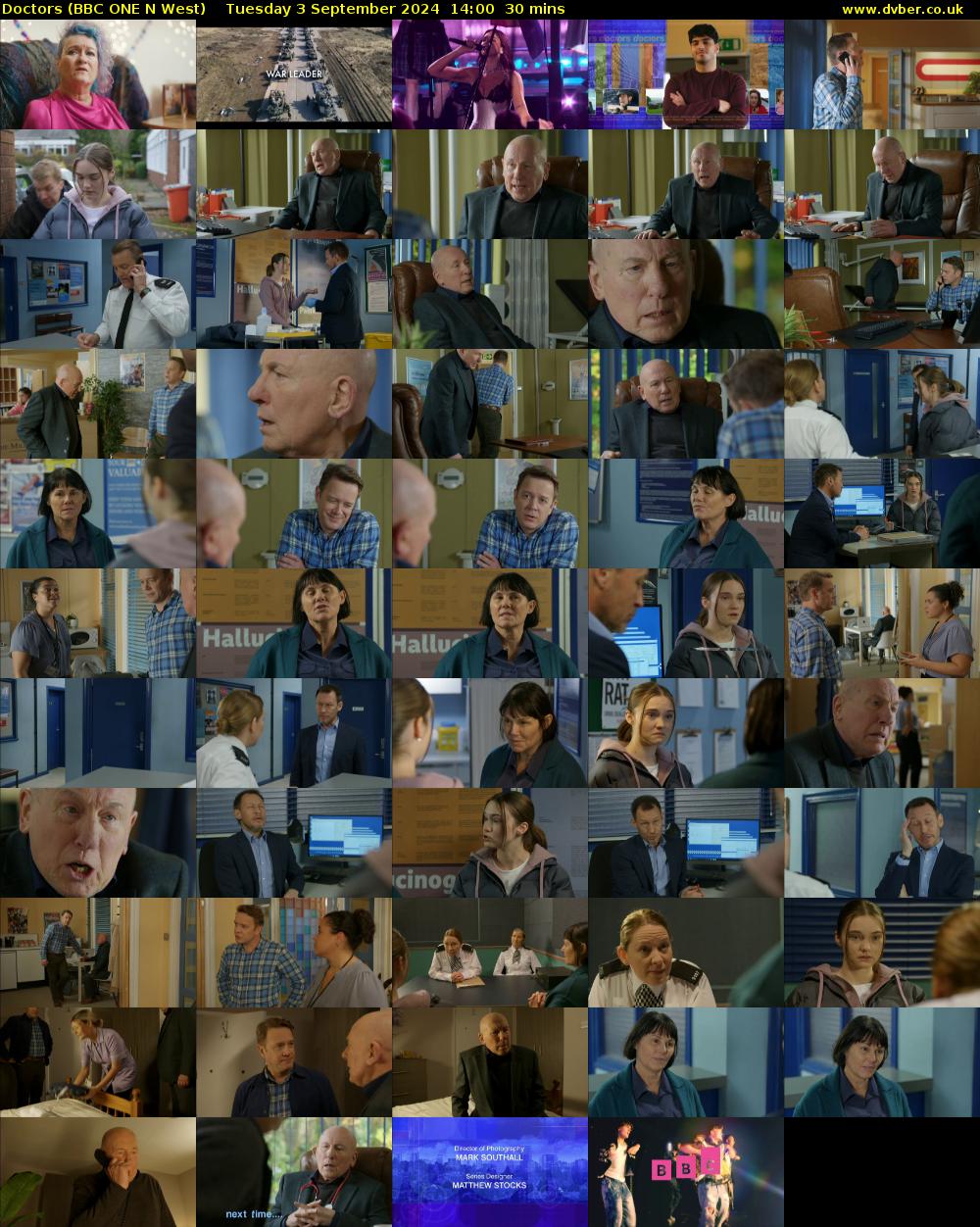 Doctors (BBC ONE N West) Tuesday 3 September 2024 14:00 - 14:30