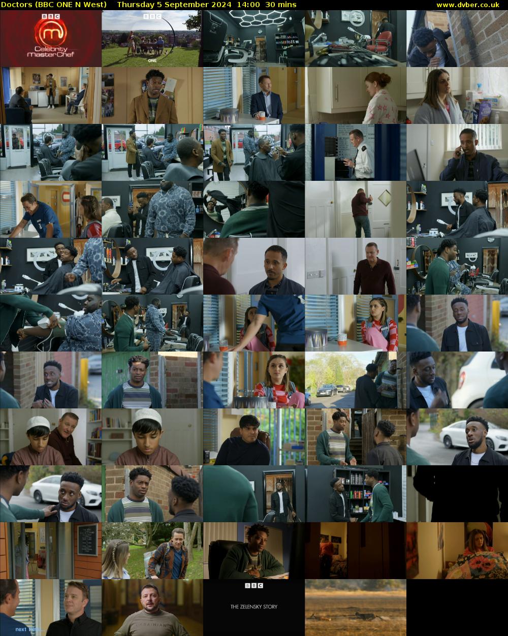 Doctors (BBC ONE N West) Thursday 5 September 2024 14:00 - 14:30