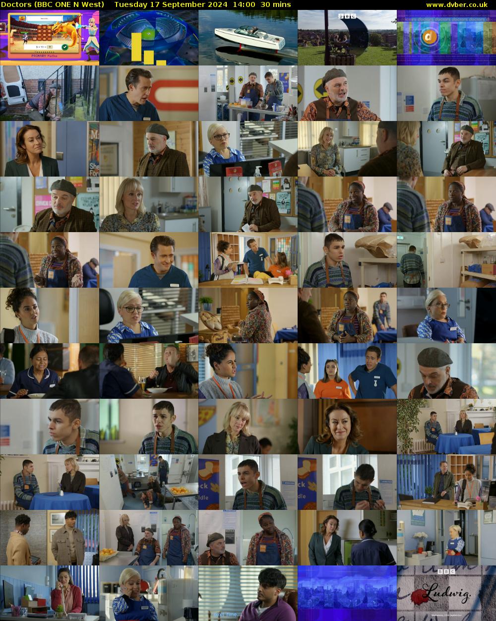Doctors (BBC ONE N West) Tuesday 17 September 2024 14:00 - 14:30