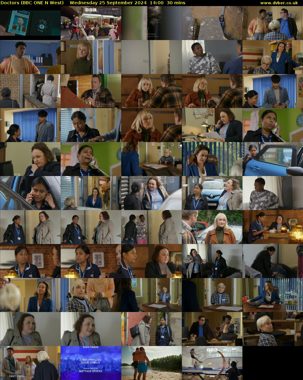 Doctors (BBC ONE N West) Wednesday 25 September 2024 14:00 - 14:30