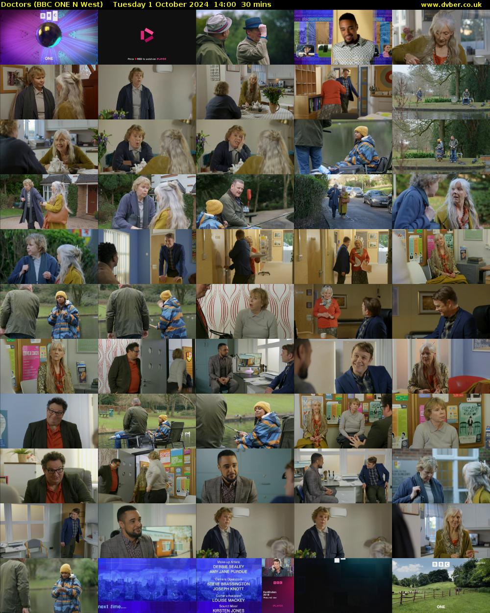 Doctors (BBC ONE N West) Tuesday 1 October 2024 14:00 - 14:30