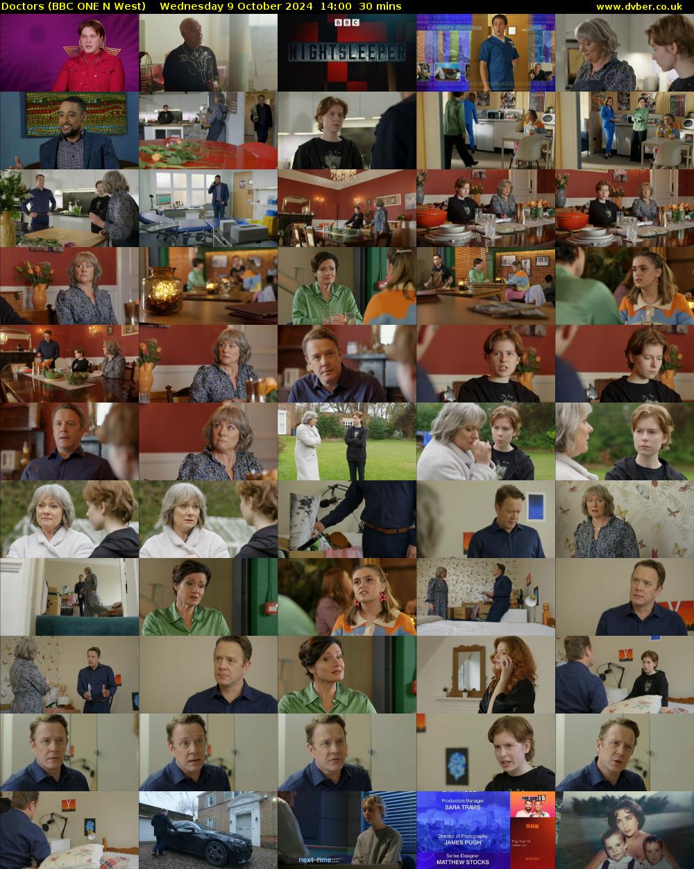 Doctors (BBC ONE N West) Wednesday 9 October 2024 14:00 - 14:30