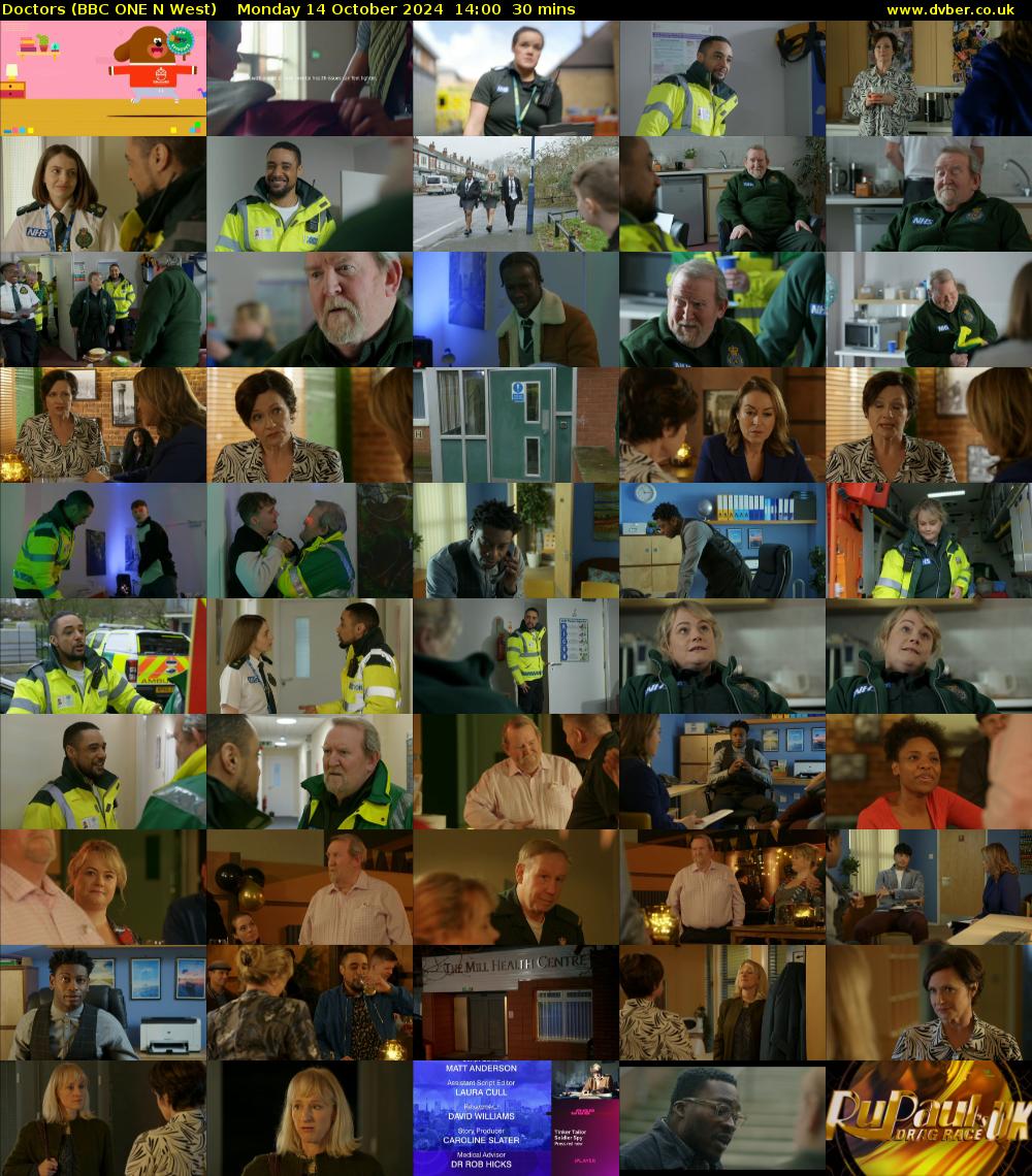 Doctors (BBC ONE N West) Monday 14 October 2024 14:00 - 14:30