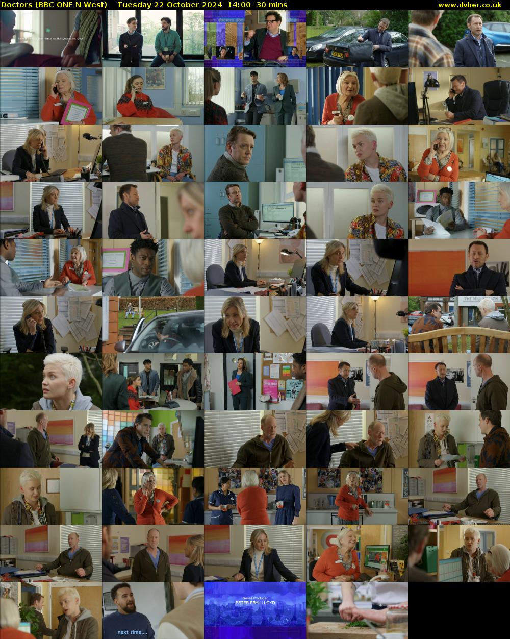 Doctors (BBC ONE N West) Tuesday 22 October 2024 14:00 - 14:30