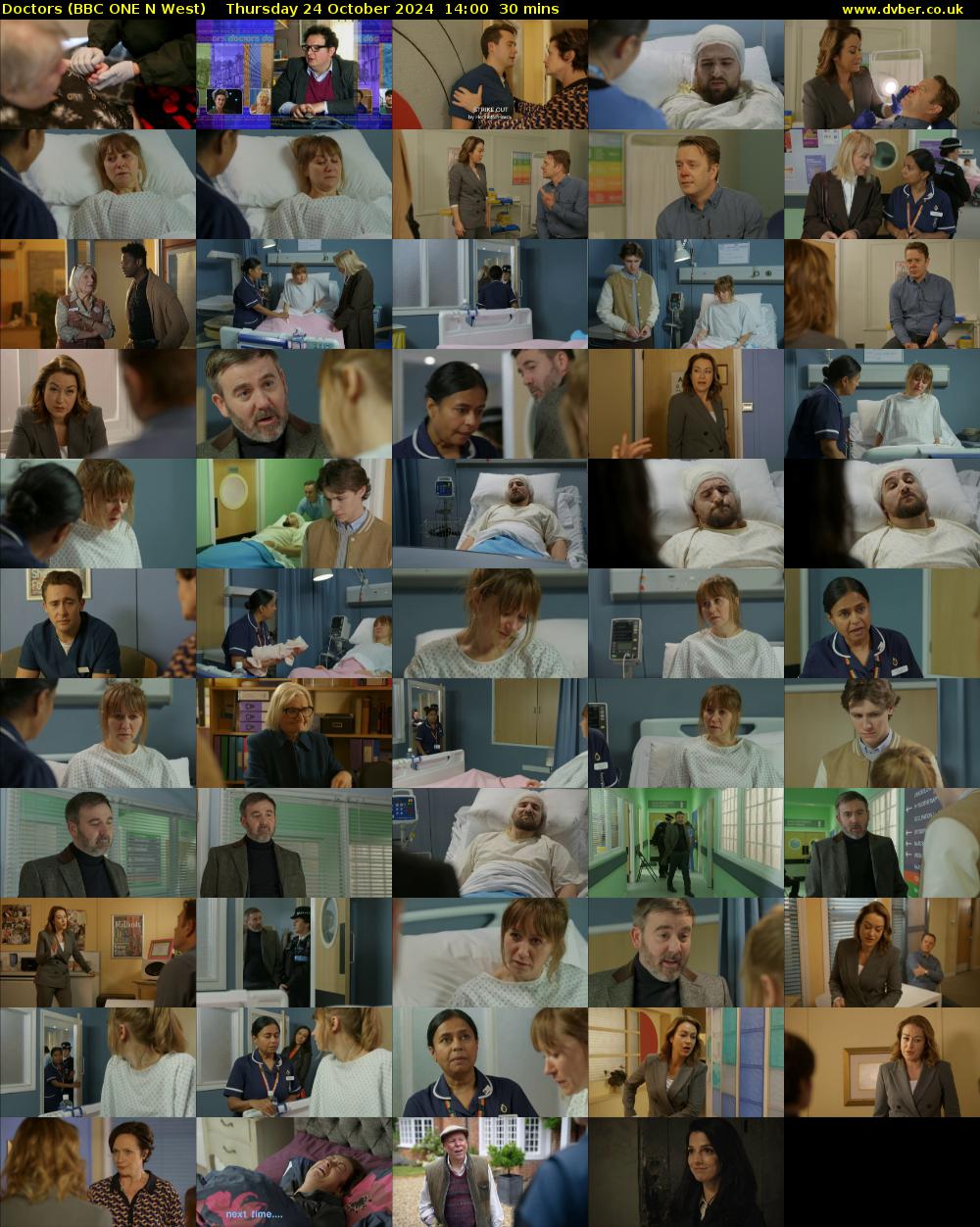 Doctors (BBC ONE N West) Thursday 24 October 2024 14:00 - 14:30