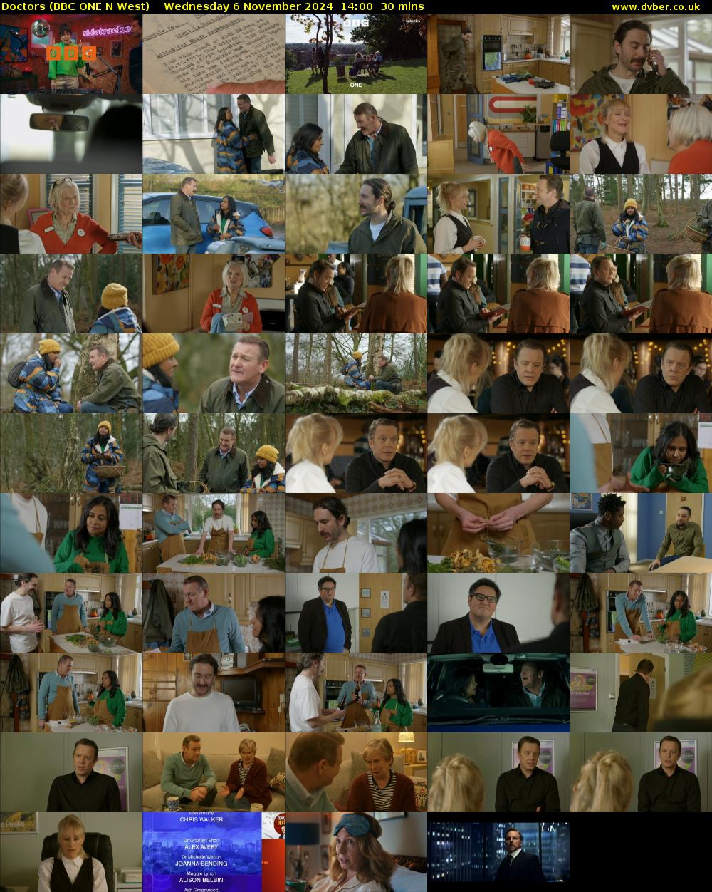 Doctors (BBC ONE N West) Wednesday 6 November 2024 14:00 - 14:30