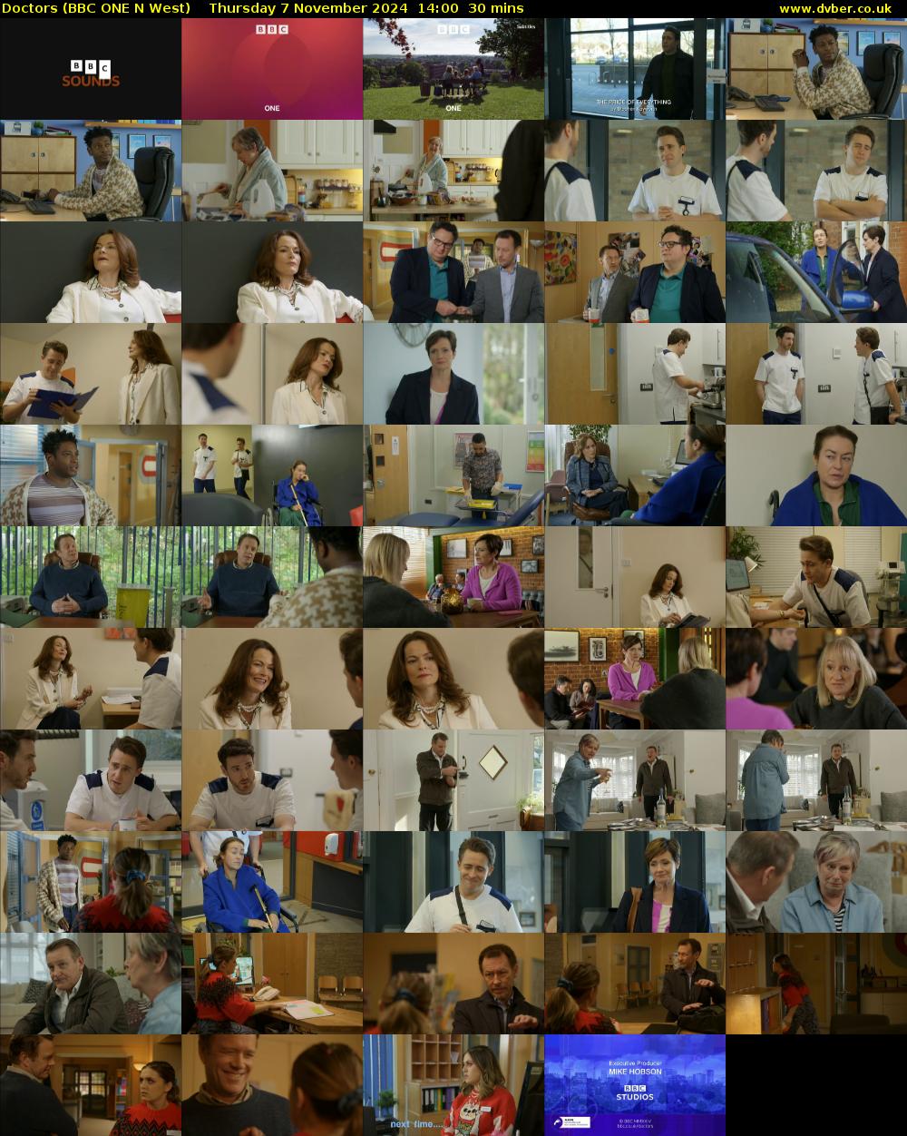 Doctors (BBC ONE N West) Thursday 7 November 2024 14:00 - 14:30