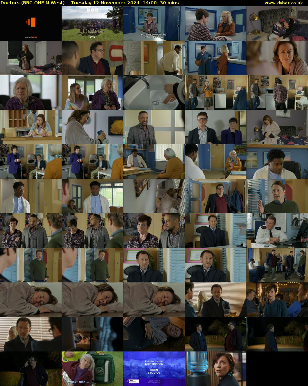 Doctors (BBC ONE N West) Tuesday 12 November 2024 14:00 - 14:30