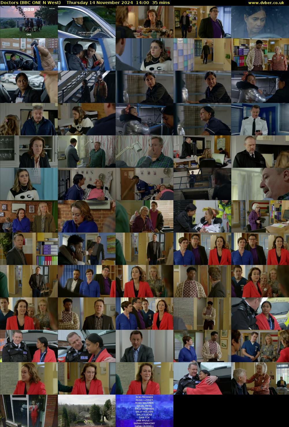Doctors (BBC ONE N West) Thursday 14 November 2024 14:00 - 14:35