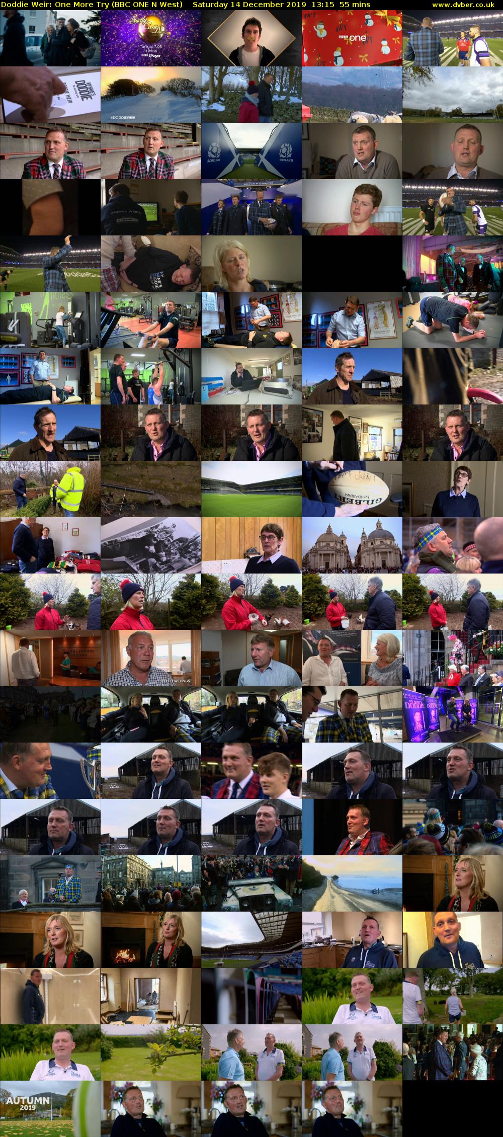 Doddie Weir: One More Try (BBC ONE N West) Saturday 14 December 2019 13:15 - 14:10