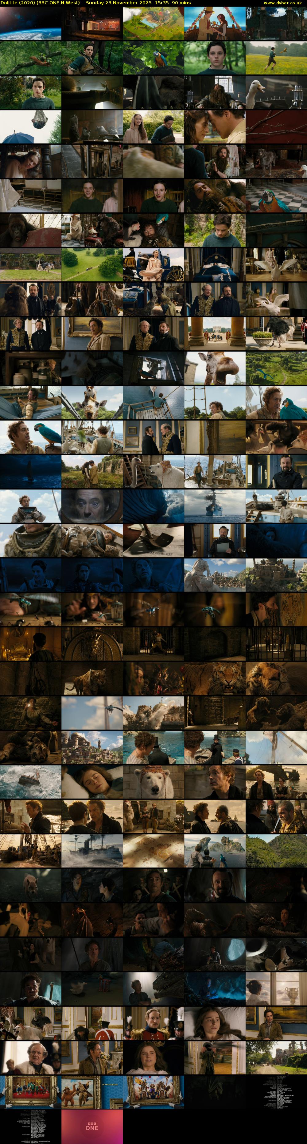 Dolittle (2020) (BBC ONE N West) Sunday 23 November 2025 15:35 - 17:05