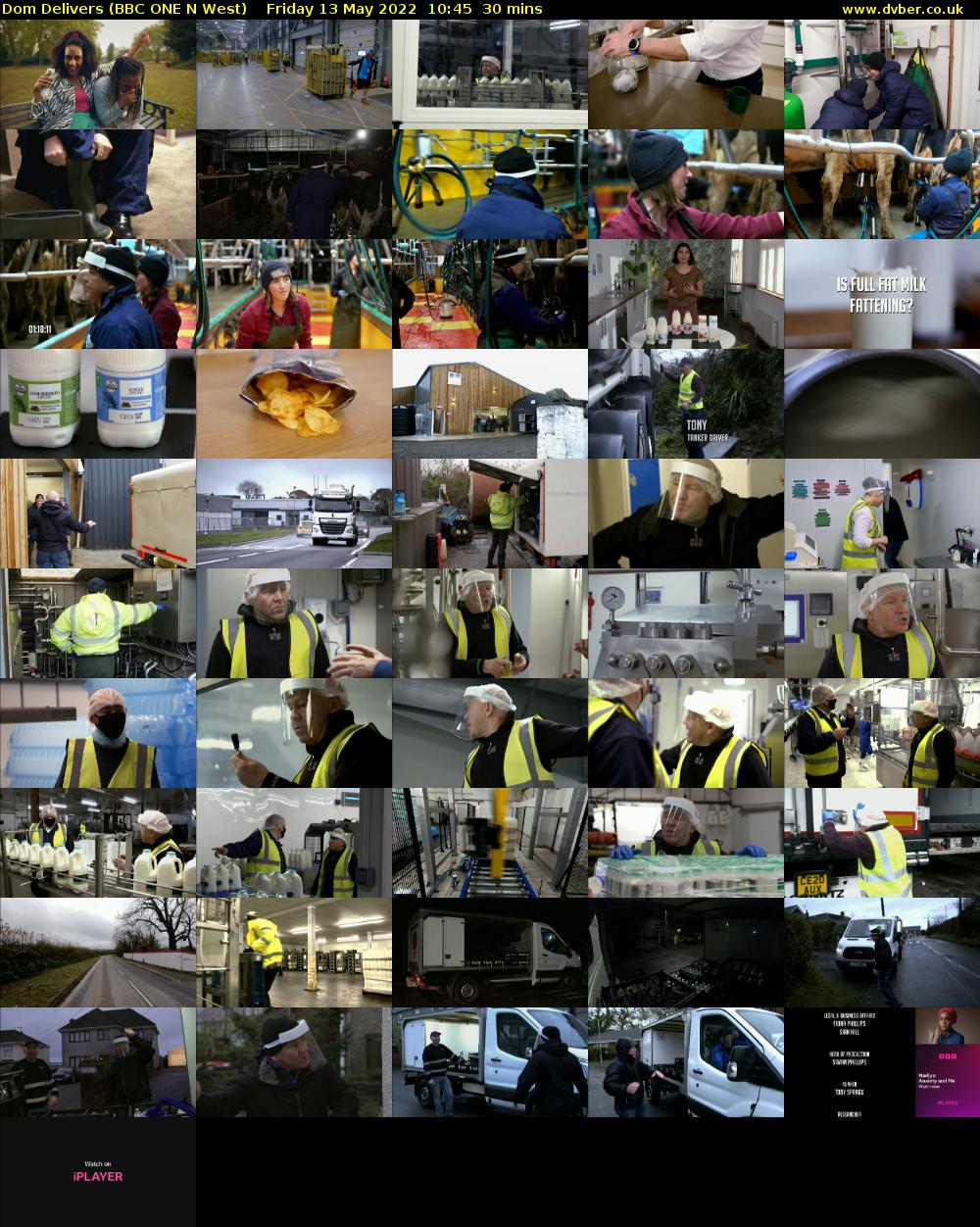 Dom Delivers (BBC ONE N West) Friday 13 May 2022 10:45 - 11:15