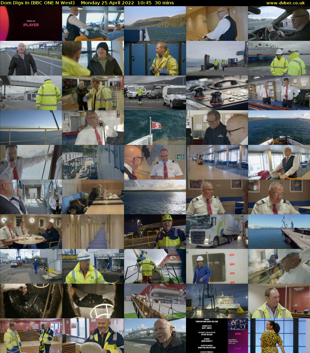 Dom Digs In (BBC ONE N West) Monday 25 April 2022 10:45 - 11:15
