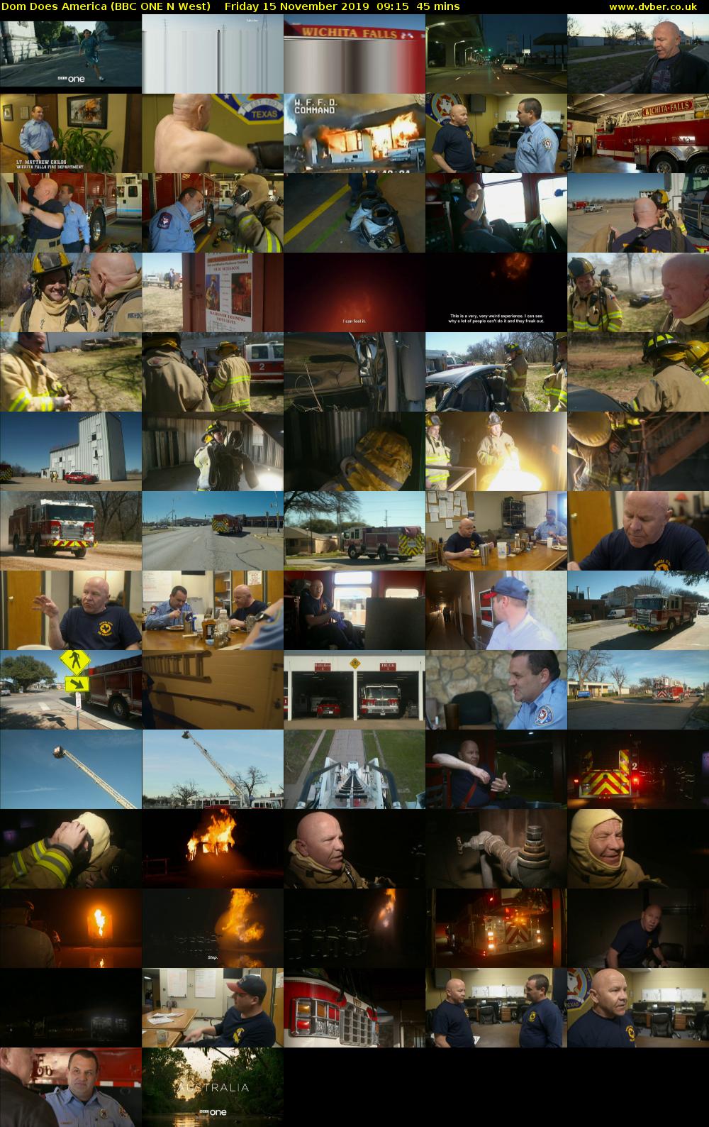 Dom Does America (BBC ONE N West) Friday 15 November 2019 09:15 - 10:00