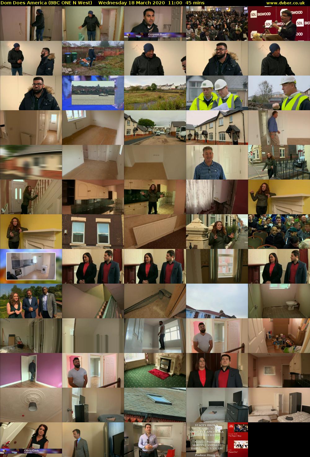 Dom Does America (BBC ONE N West) Wednesday 18 March 2020 11:00 - 11:45