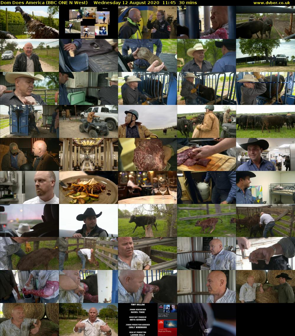 Dom Does America (BBC ONE N West) Wednesday 12 August 2020 11:45 - 12:15