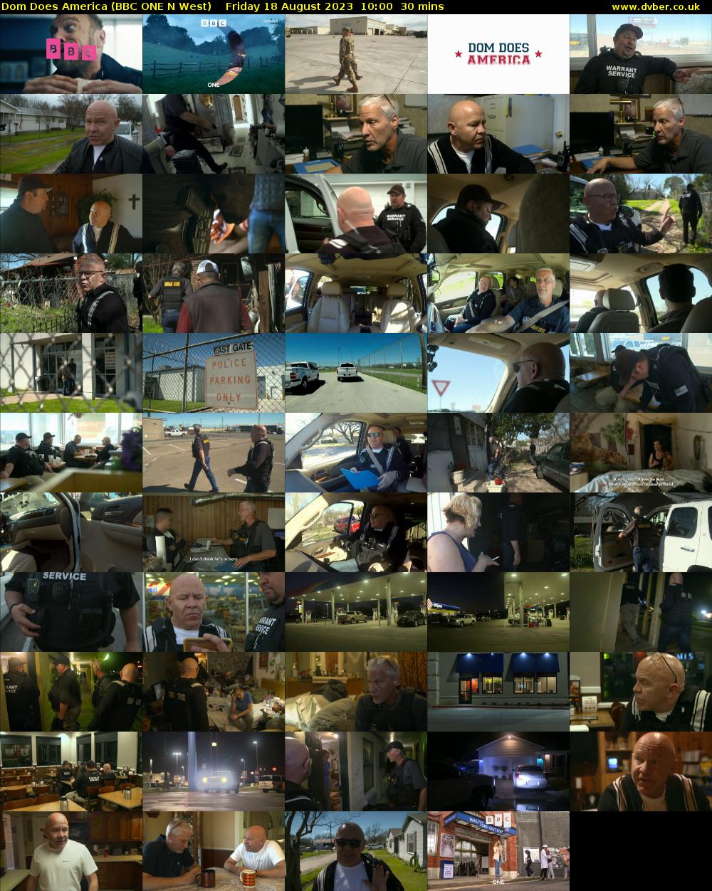 Dom Does America (BBC ONE N West) Friday 18 August 2023 10:00 - 10:30