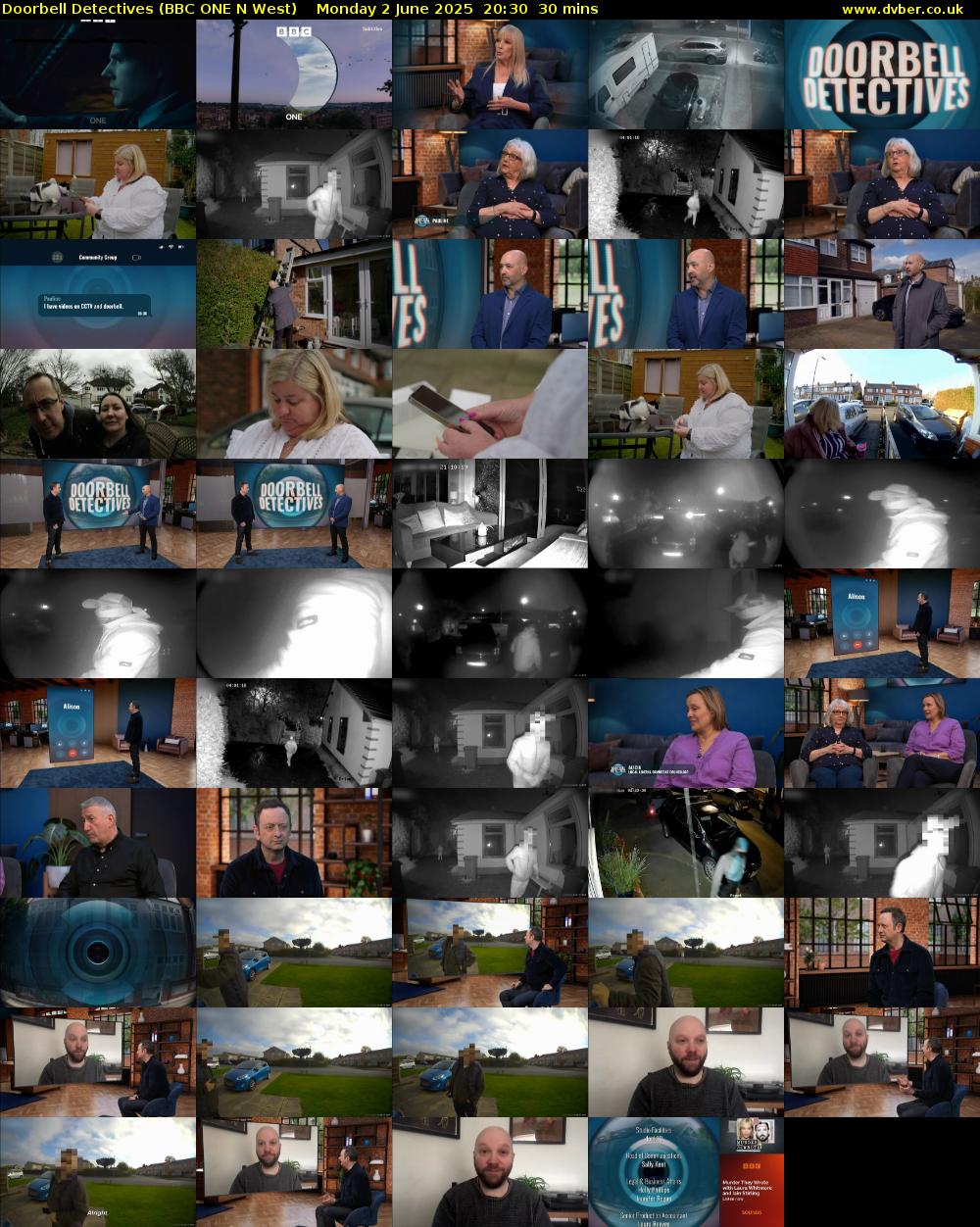 Doorbell Detectives (BBC ONE N West) Monday 2 June 2025 20:30 - 21:00