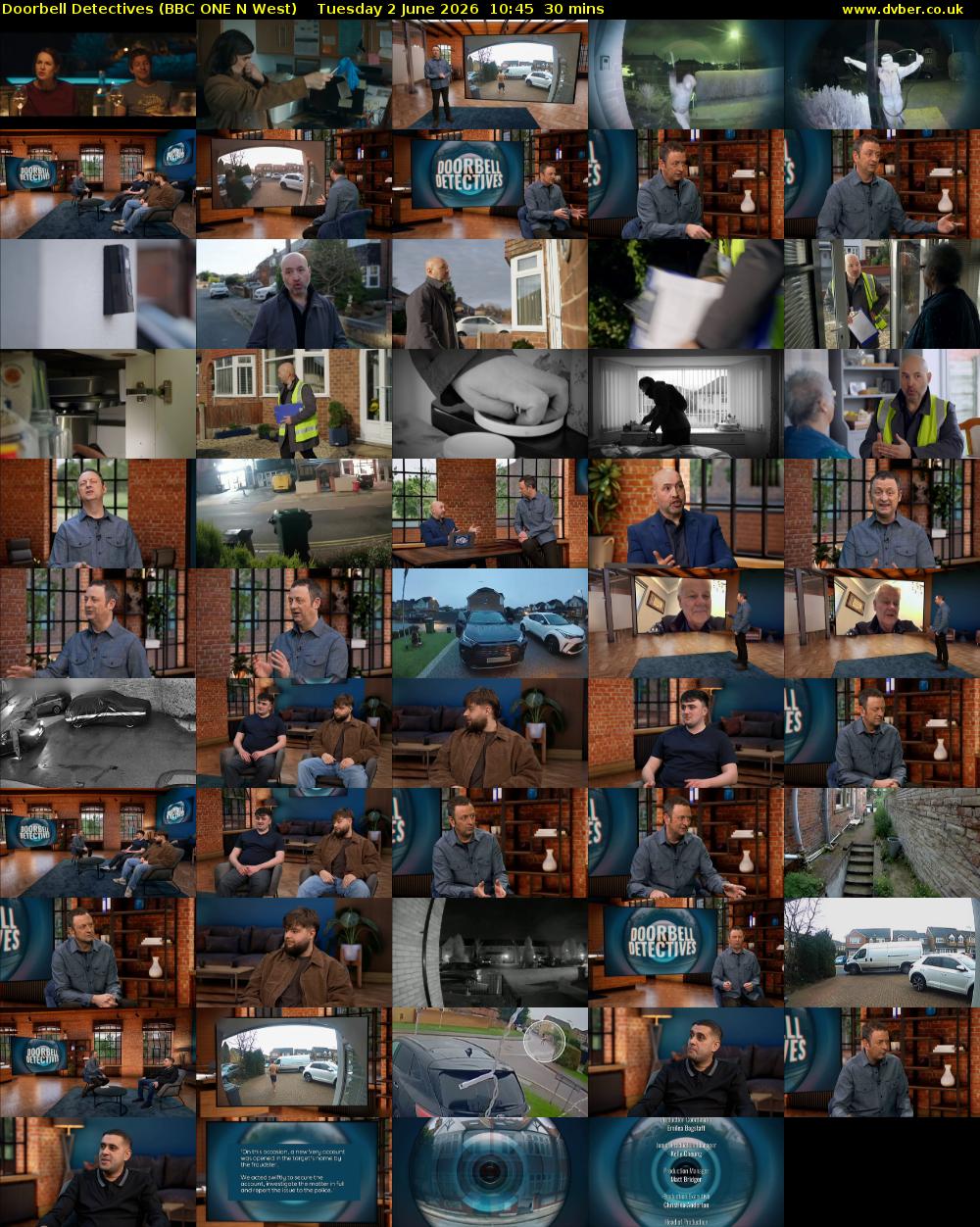 Doorbell Detectives (BBC ONE N West) Tuesday 2 June 2026 10:45 - 11:15