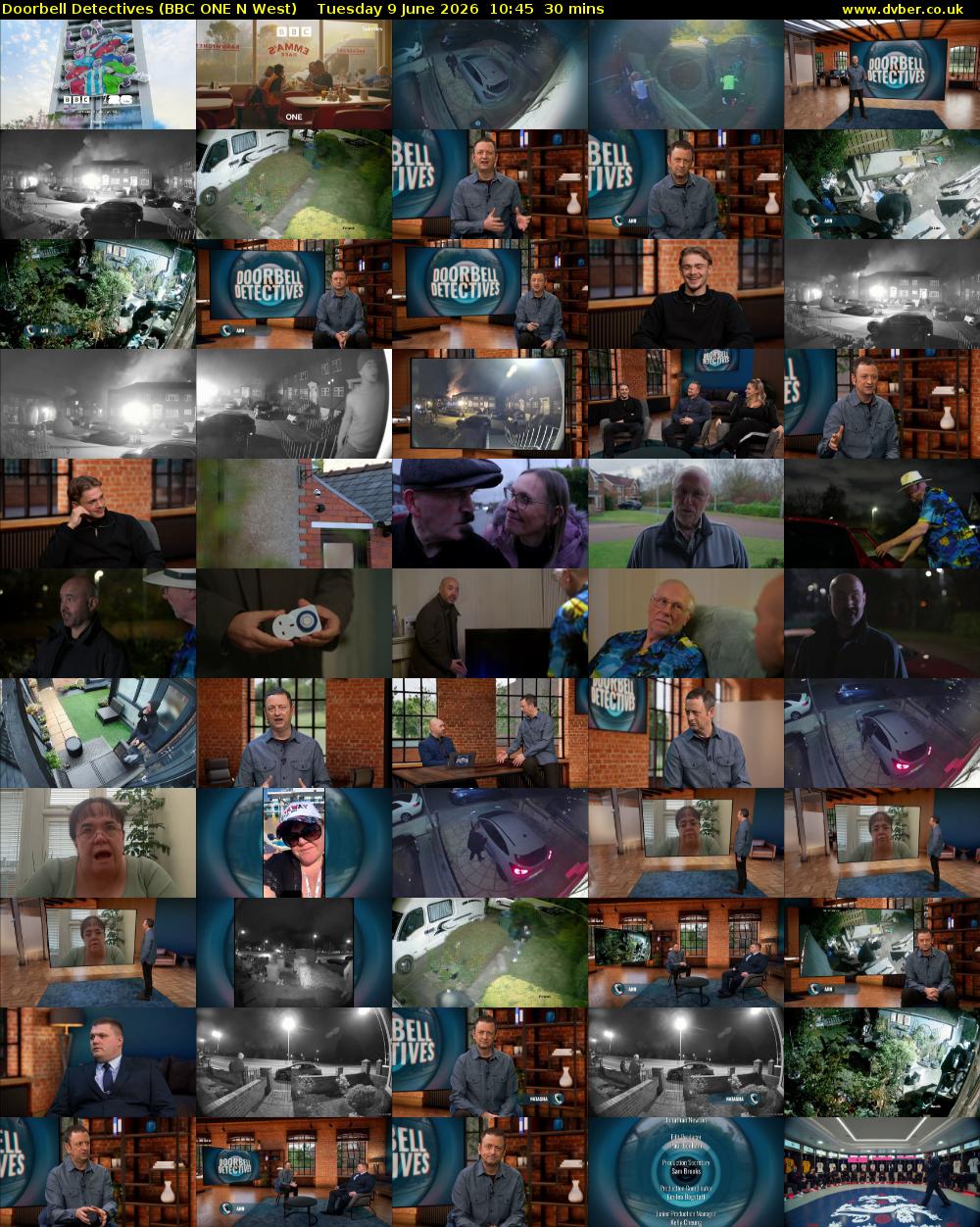 Doorbell Detectives (BBC ONE N West) Tuesday 9 June 2026 10:45 - 11:15