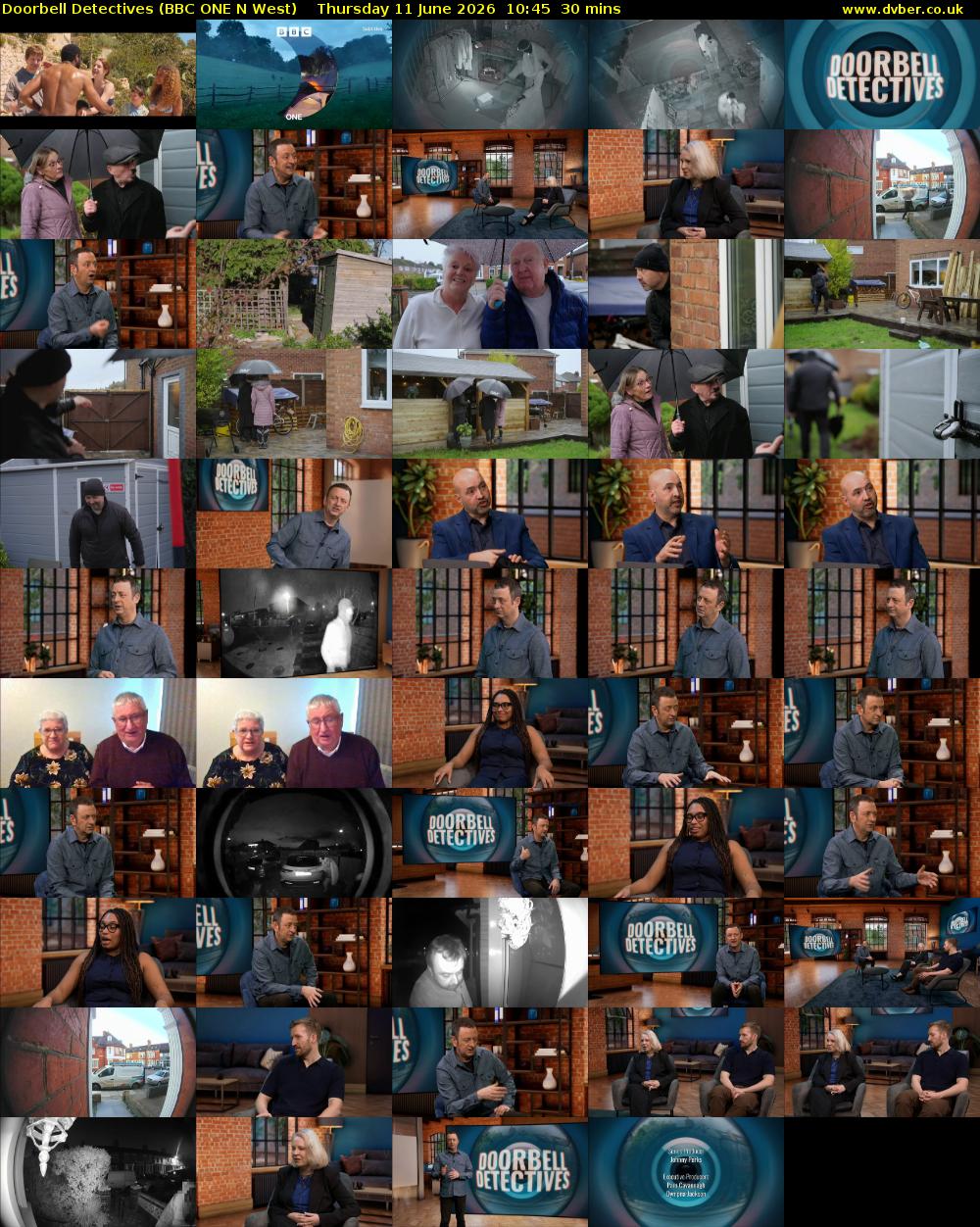 Doorbell Detectives (BBC ONE N West) Thursday 11 June 2026 10:45 - 11:15
