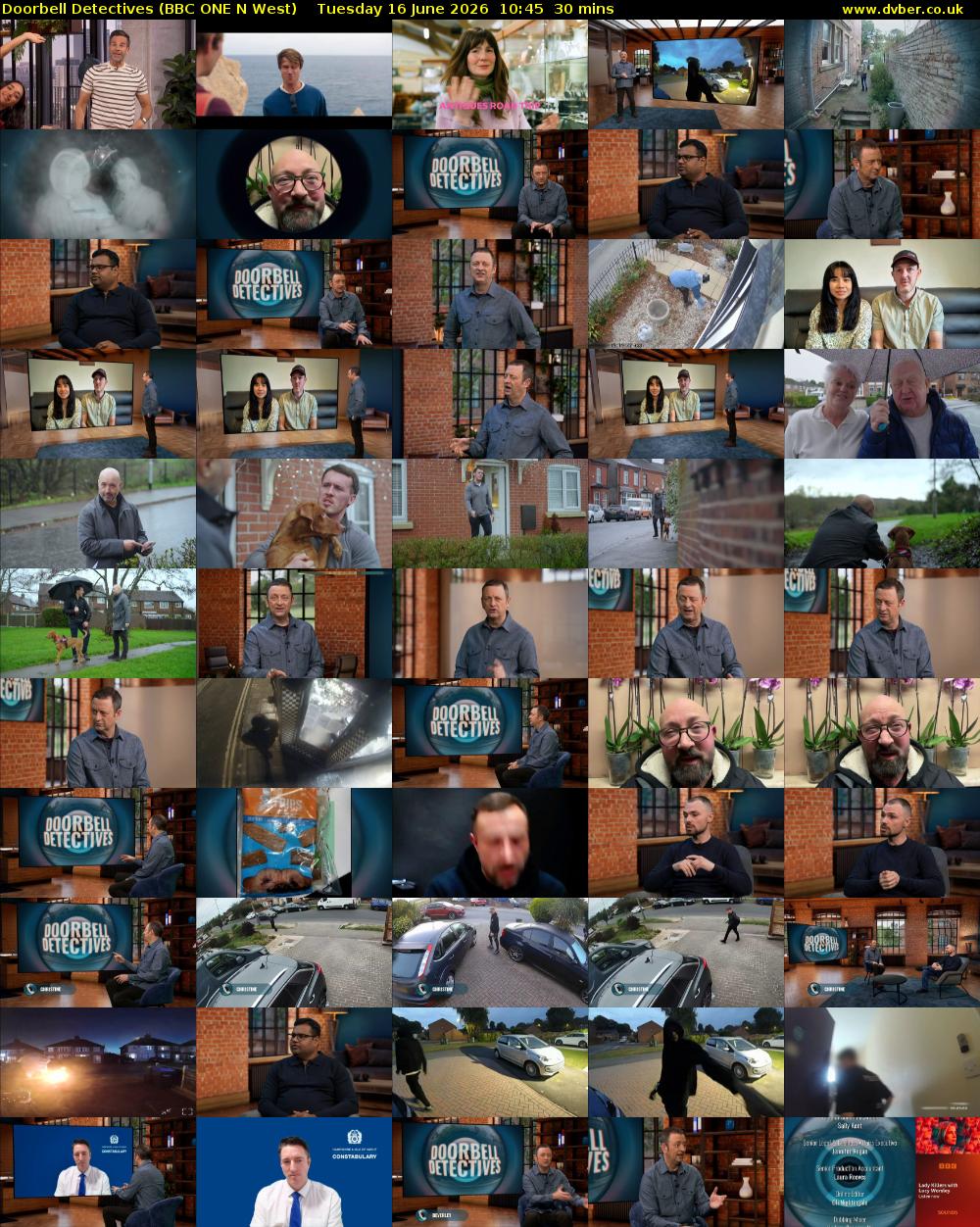 Doorbell Detectives (BBC ONE N West) Tuesday 16 June 2026 10:45 - 11:15