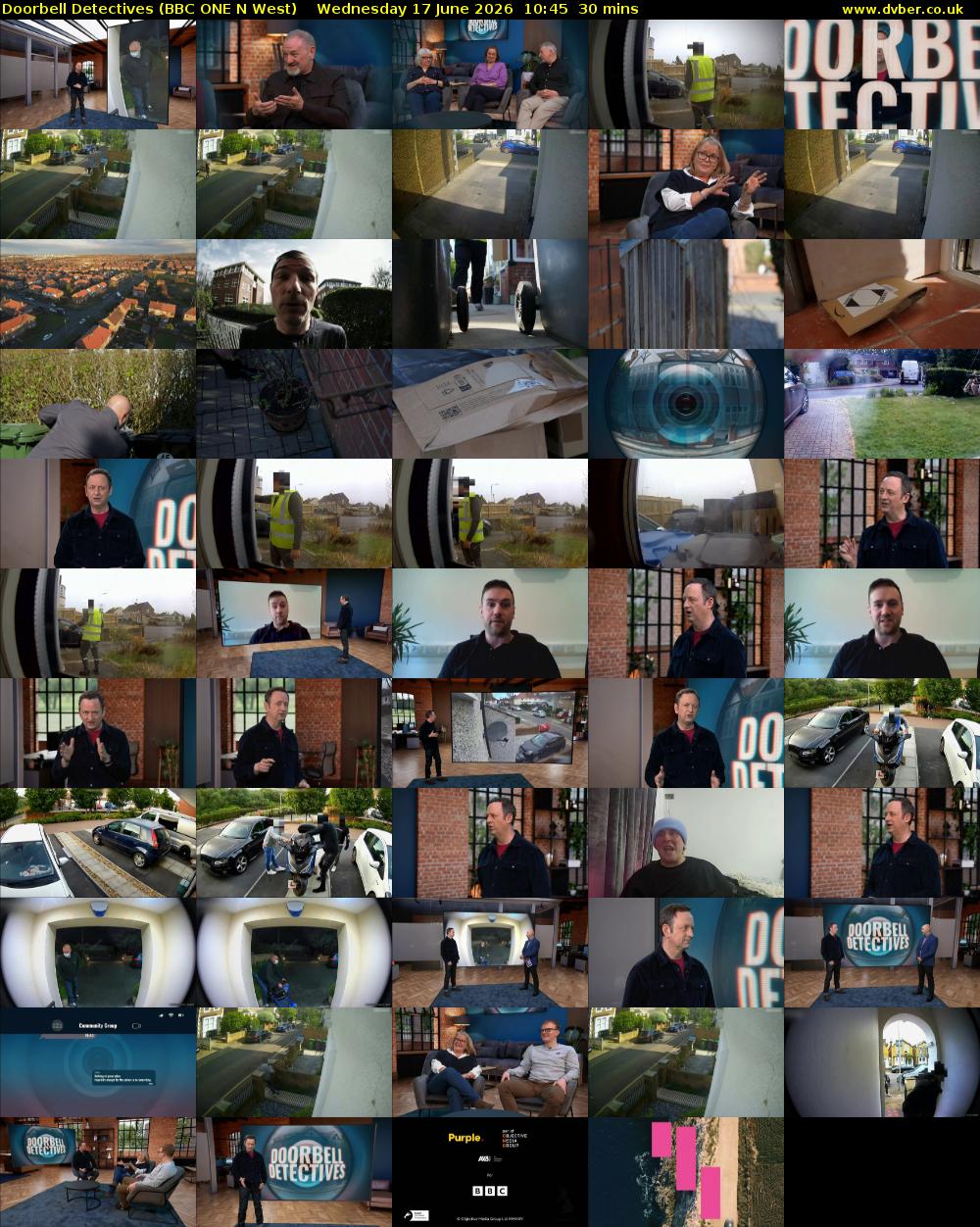 Doorbell Detectives (BBC ONE N West) Wednesday 17 June 2026 10:45 - 11:15