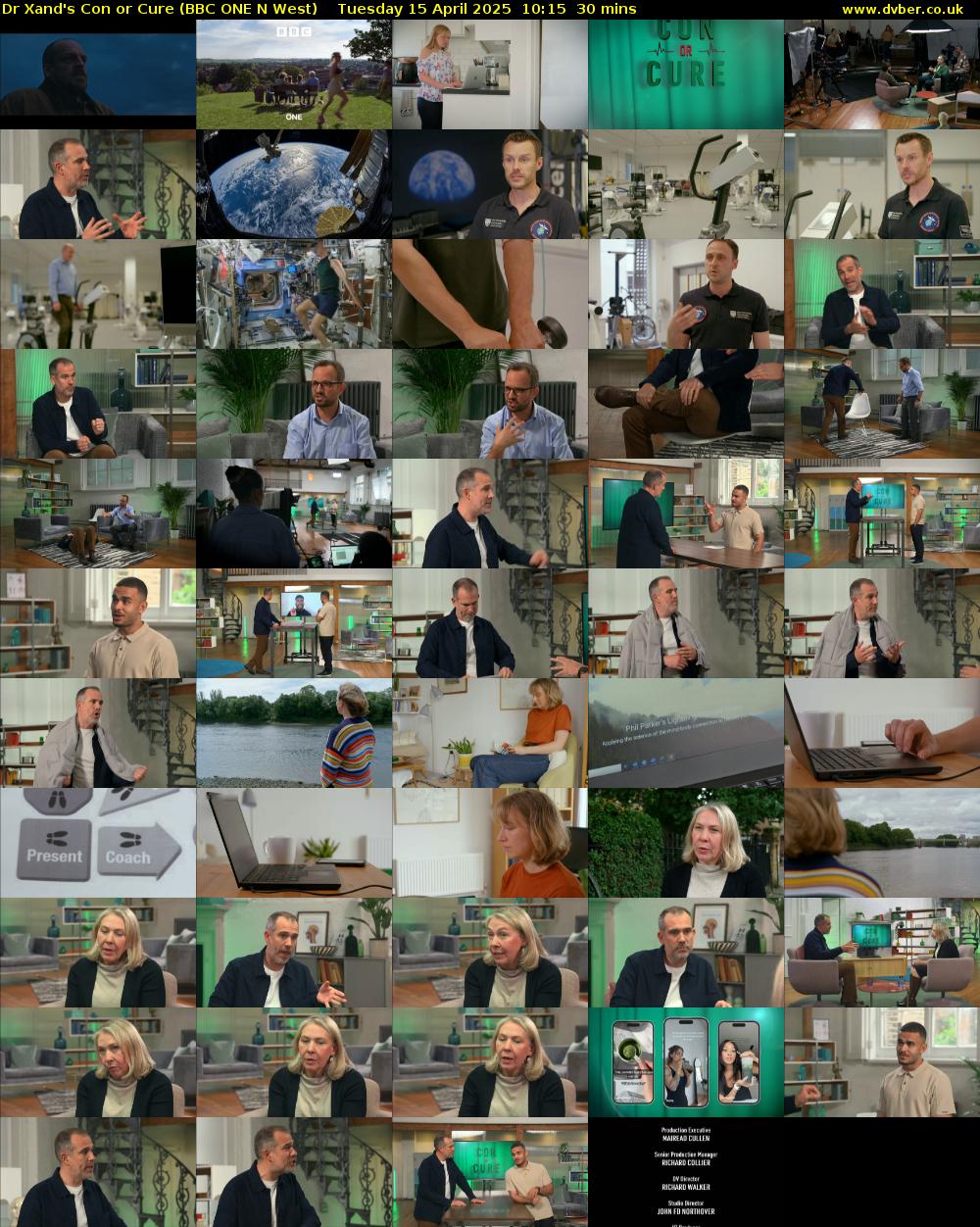 Dr Xand's Con or Cure (BBC ONE N West) Tuesday 15 April 2025 10:15 - 10:45