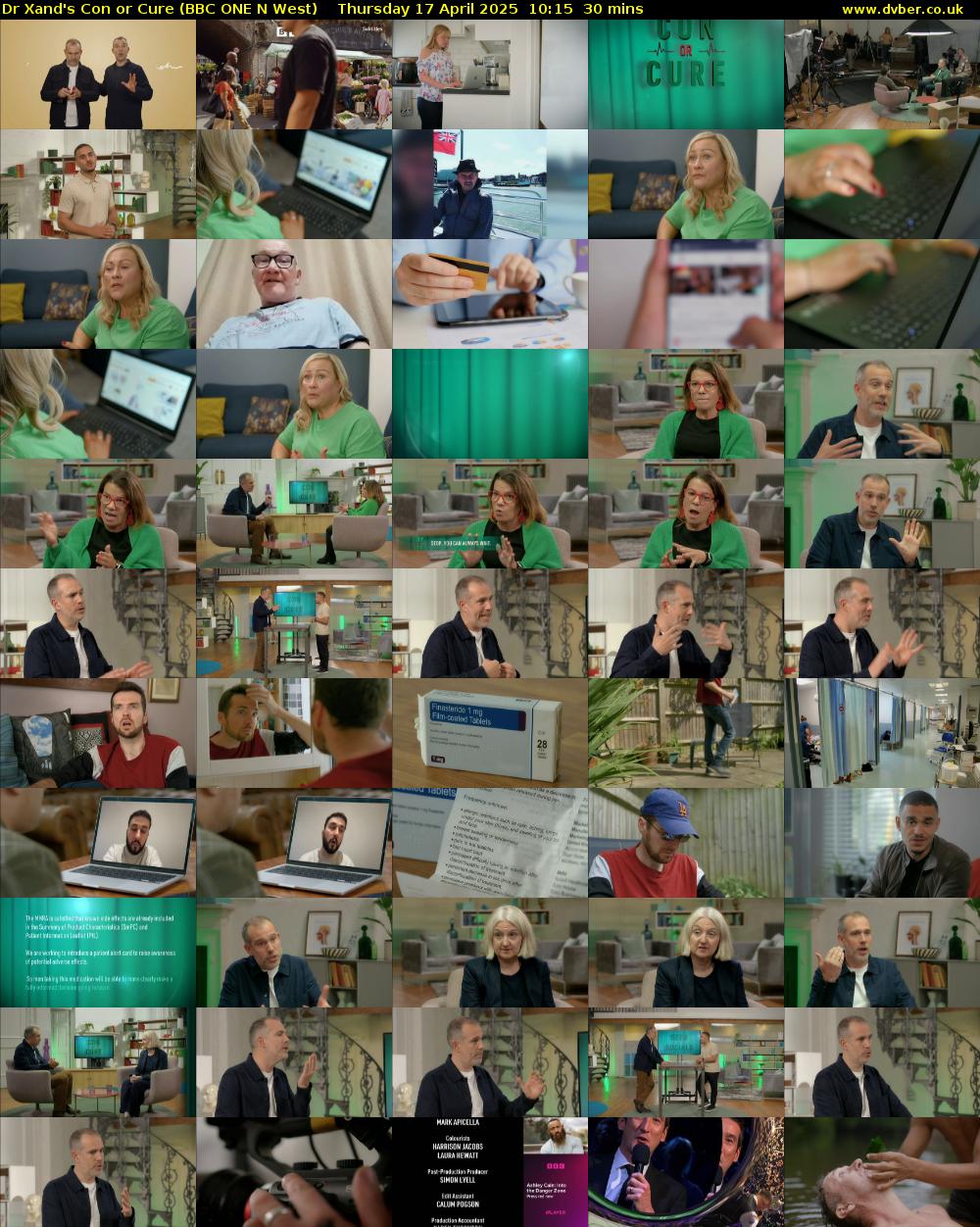 Dr Xand's Con or Cure (BBC ONE N West) Thursday 17 April 2025 10:15 - 10:45