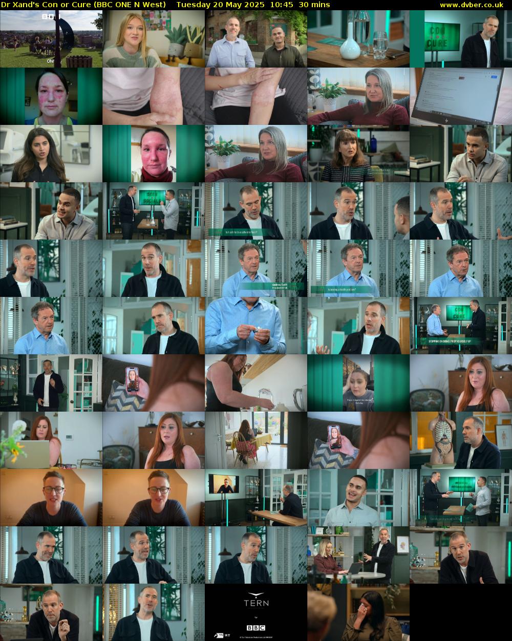 Dr Xand's Con or Cure (BBC ONE N West) Tuesday 20 May 2025 10:45 - 11:15