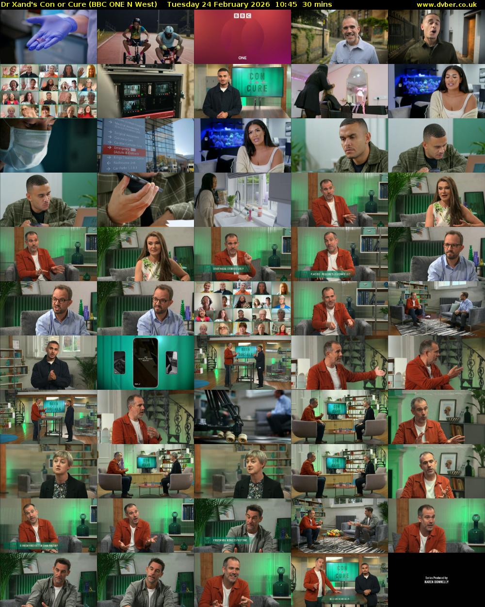 Dr Xand's Con or Cure (BBC ONE N West) Tuesday 24 February 2026 10:45 - 11:15