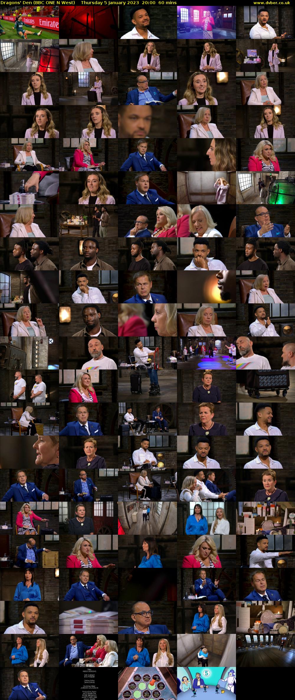 Dragons' Den (BBC ONE N West) Thursday 5 January 2023 20:00 - 21:00