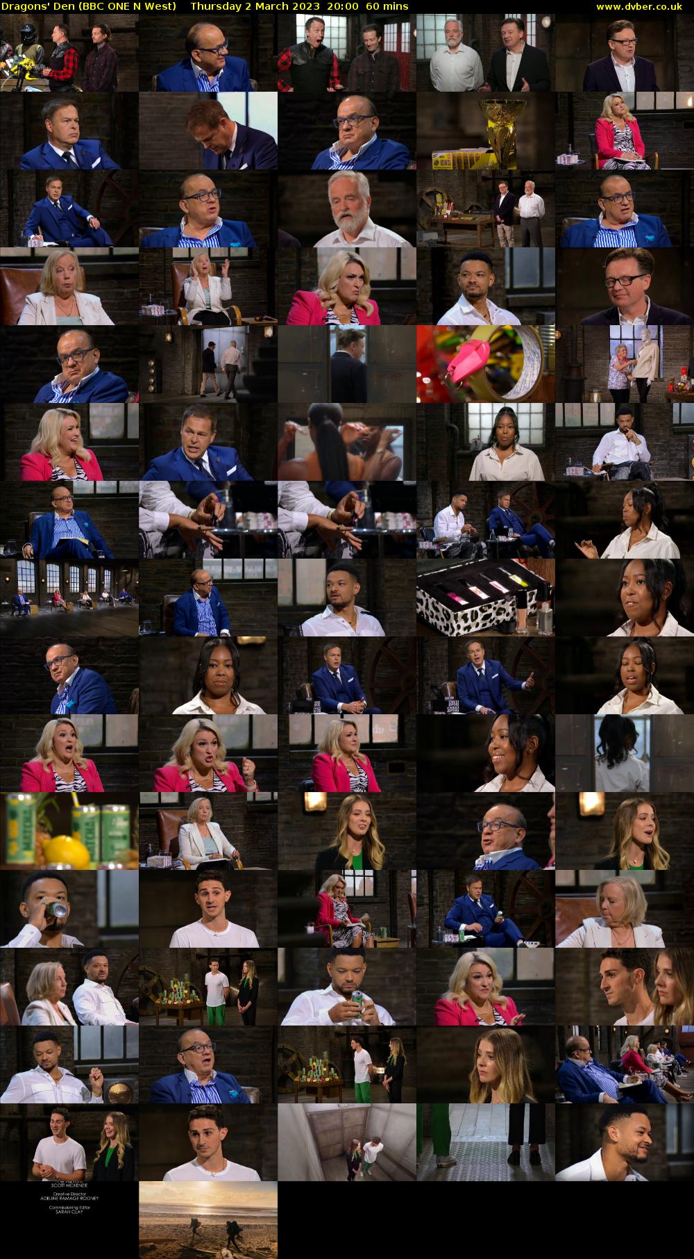 Dragons' Den (BBC ONE N West) Thursday 2 March 2023 20:00 - 21:00