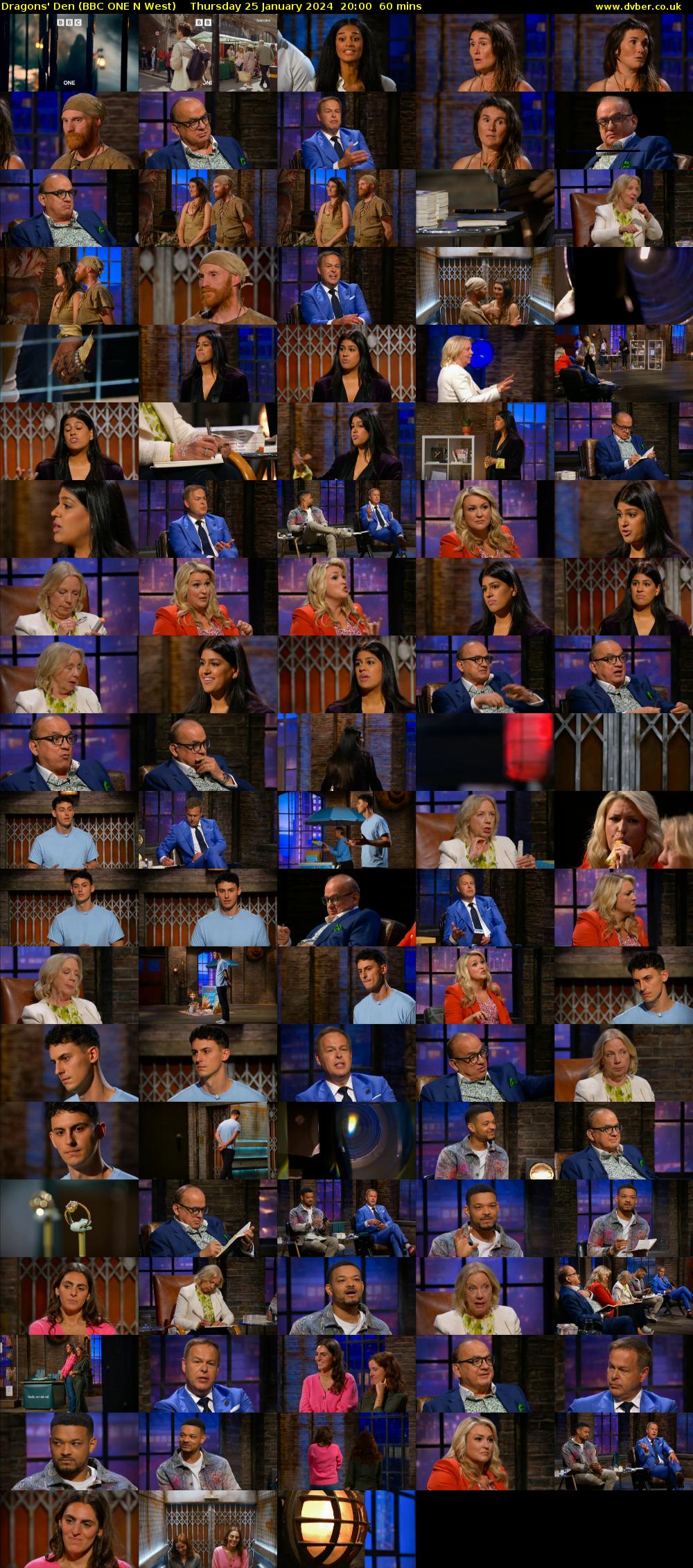Dragons' Den (BBC ONE N West) Thursday 25 January 2024 20:00 - 21:00