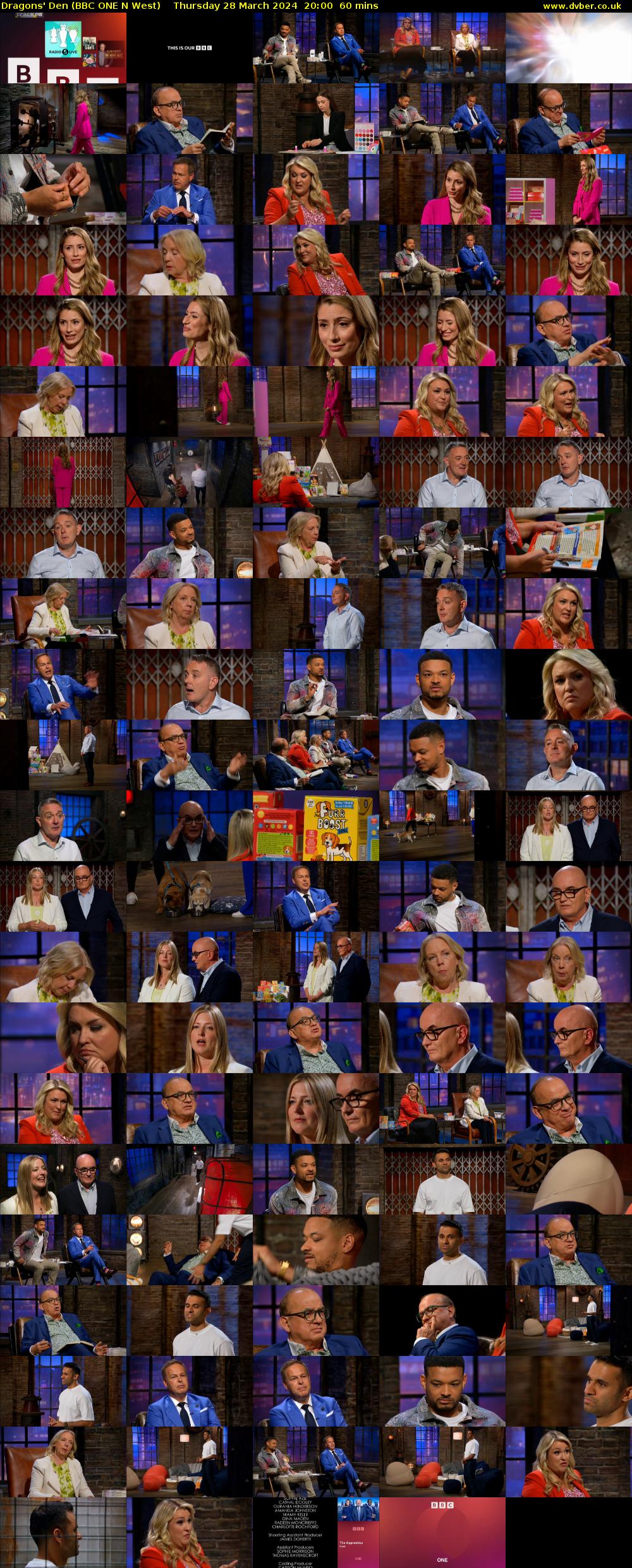 Dragons' Den (BBC ONE N West) Thursday 28 March 2024 20:00 - 21:00