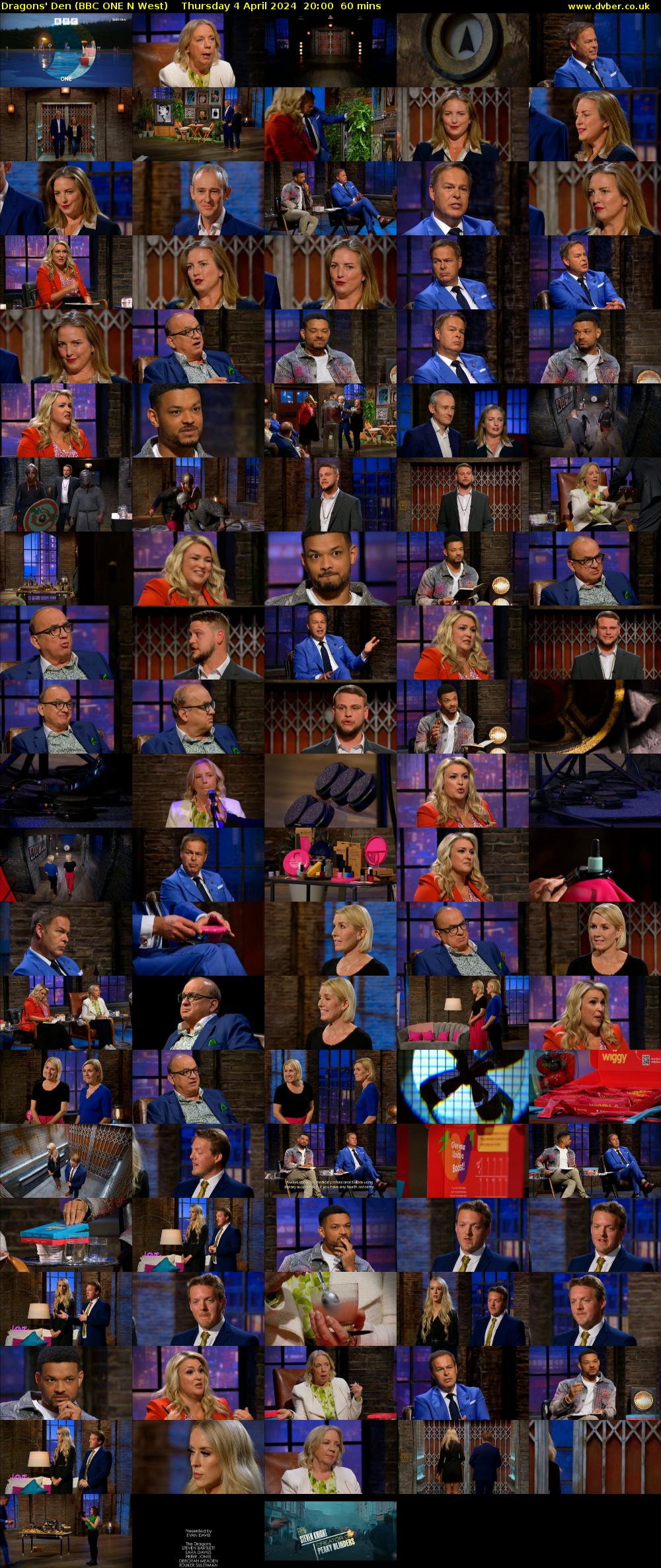 Dragons' Den (BBC ONE N West) Thursday 4 April 2024 20:00 - 21:00