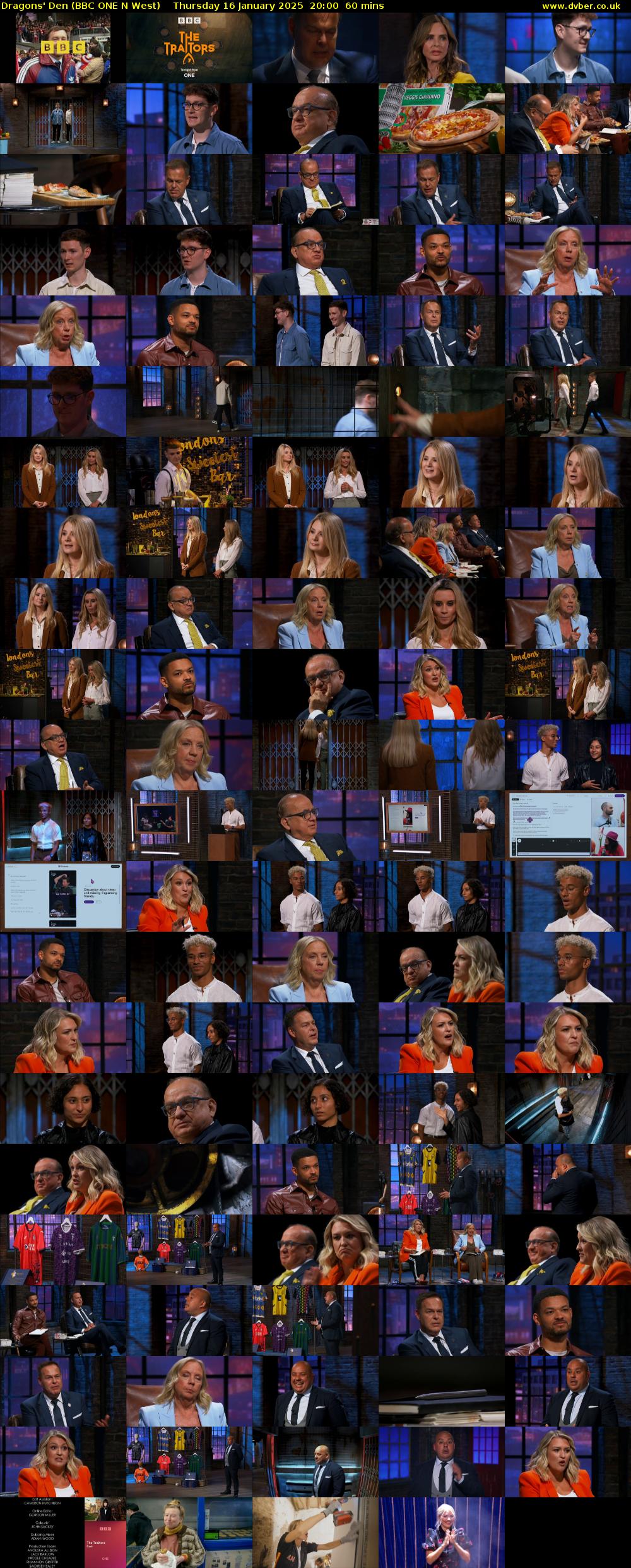 Dragons' Den (BBC ONE N West) Thursday 16 January 2025 20:00 - 21:00