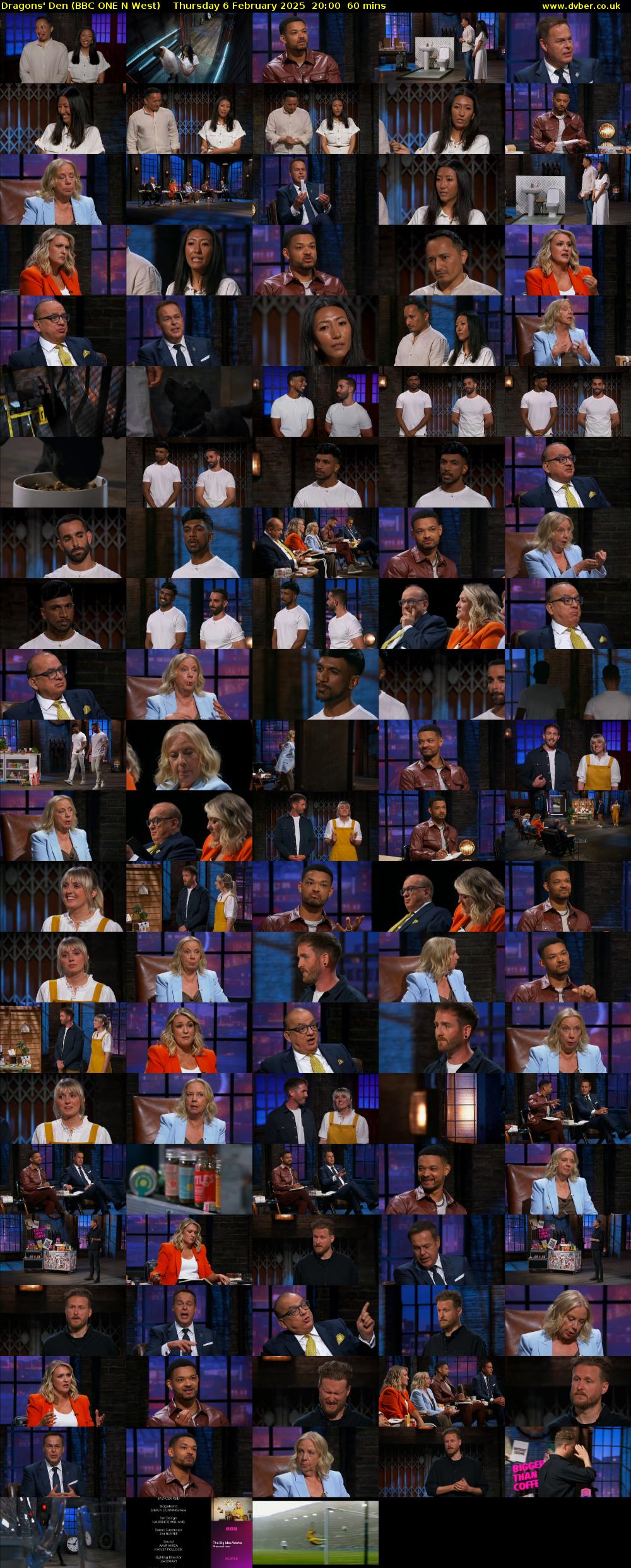 Dragons' Den (BBC ONE N West) Thursday 6 February 2025 20:00 - 21:00
