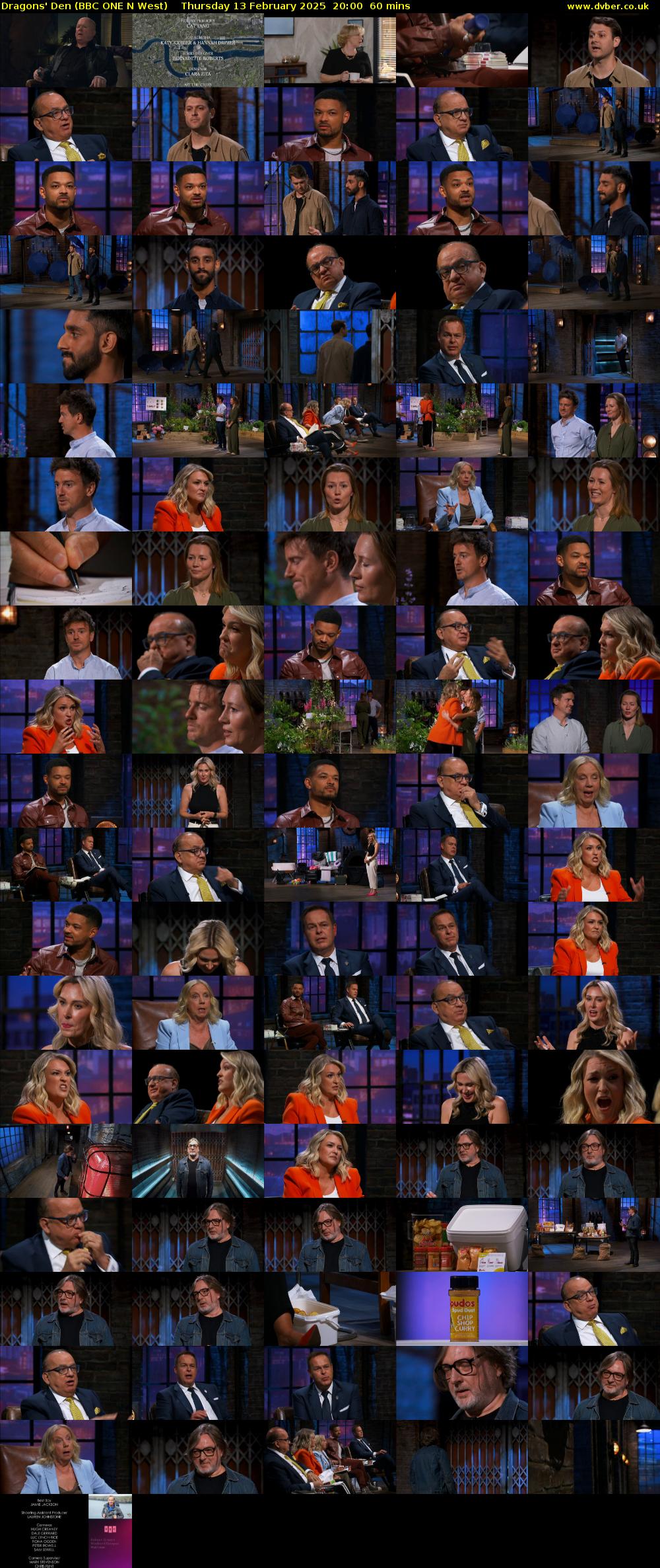 Dragons' Den (BBC ONE N West) Thursday 13 February 2025 20:00 - 21:00