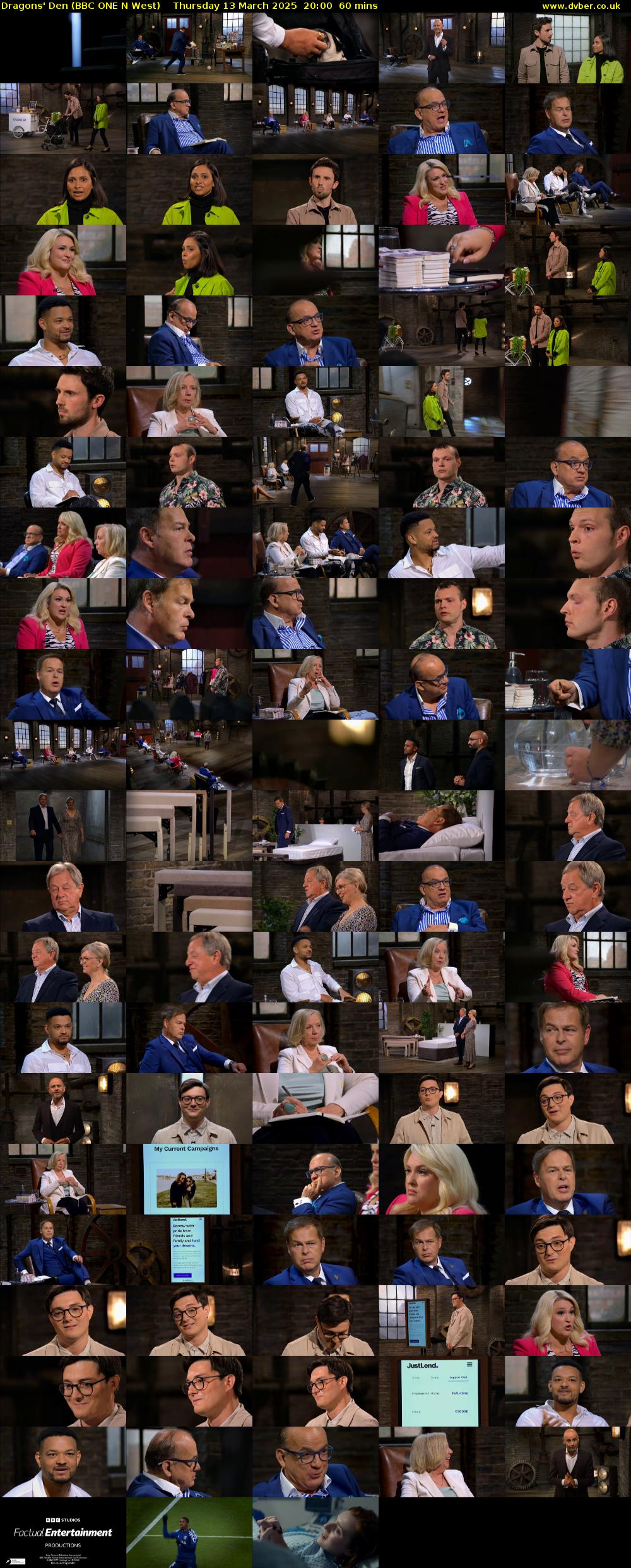 Dragons' Den (BBC ONE N West) Thursday 13 March 2025 20:00 - 21:00