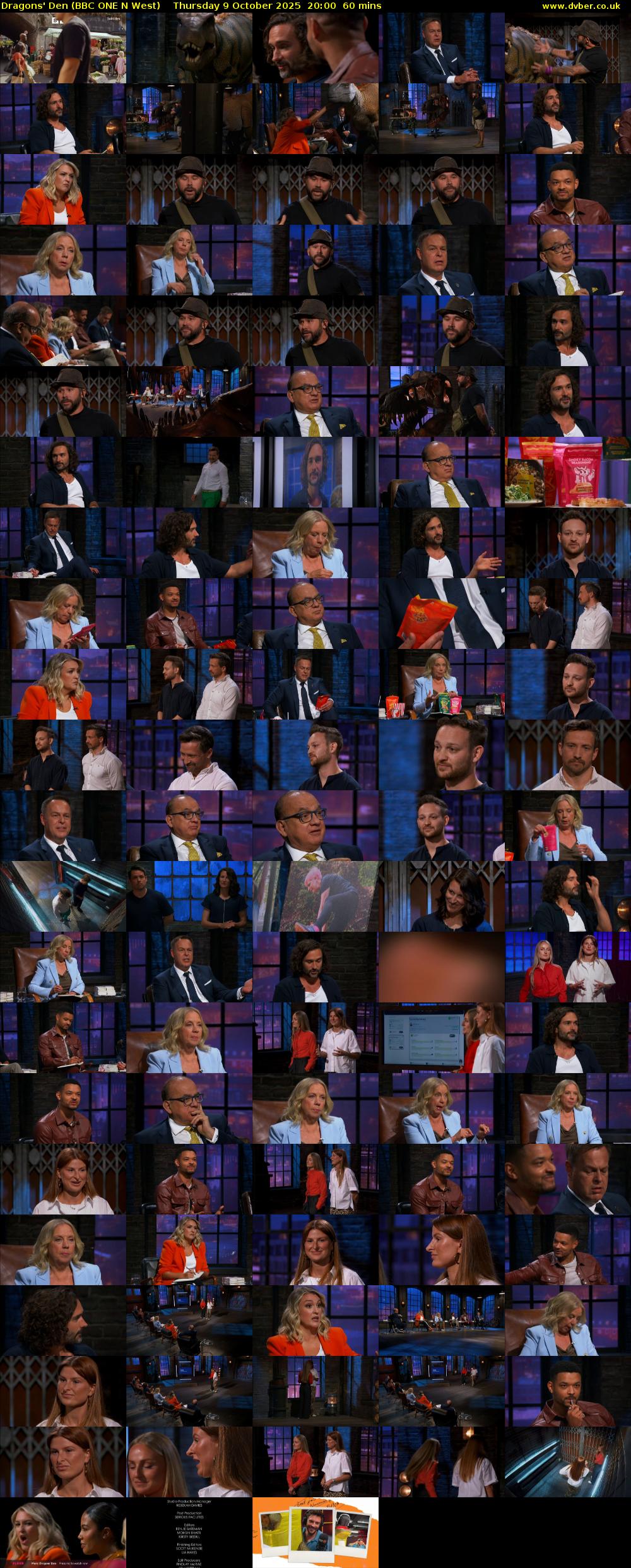 Dragons' Den (BBC ONE N West) Thursday 9 October 2025 20:00 - 21:00