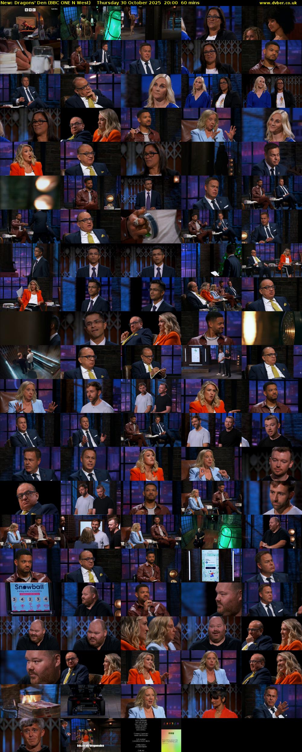 Dragons' Den (BBC ONE N West) Thursday 30 October 2025 20:00 - 21:00